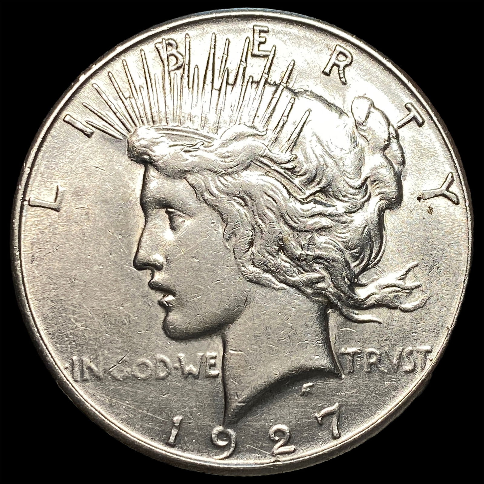 1927-S Silver Peace Dollar CLOSELY UNCIRCULATED: 1927-S Silver Peace Dollar CLOSELY UNCIRCULATED
