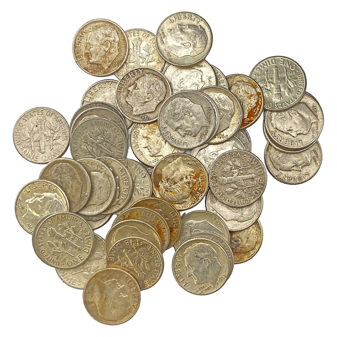 1947-1964 [50] 90% Silver Dimes (1 of 1)