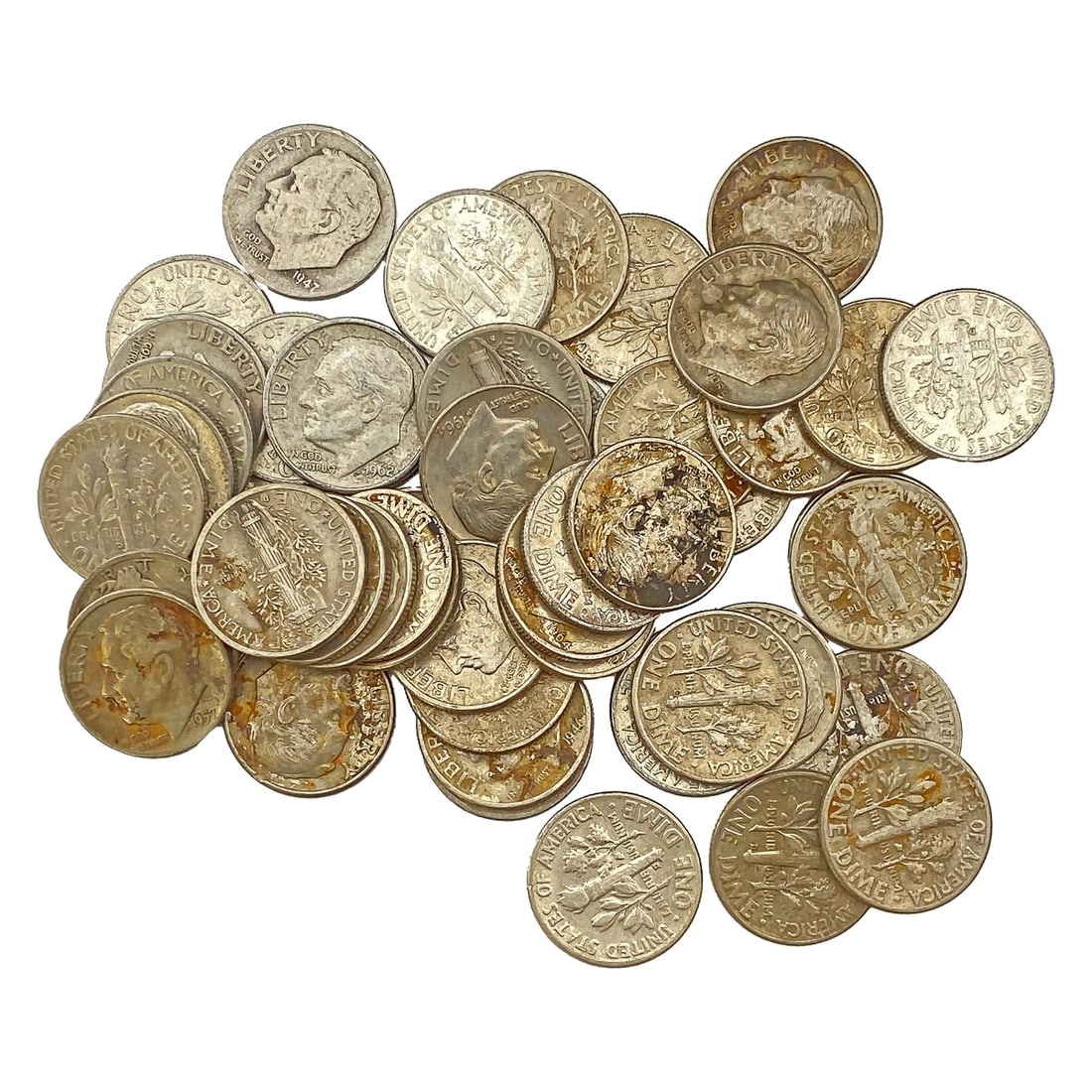 1943-1964 [50] 90% Silver Dimes (1 of 1)