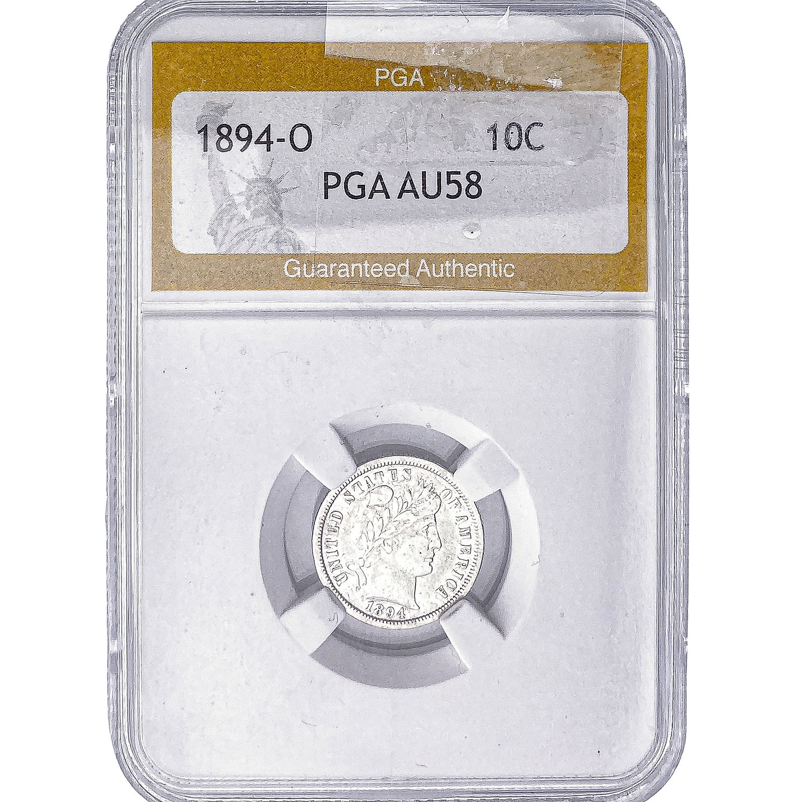 1894-O Barber Dime PGA AU58 (1 of 2)