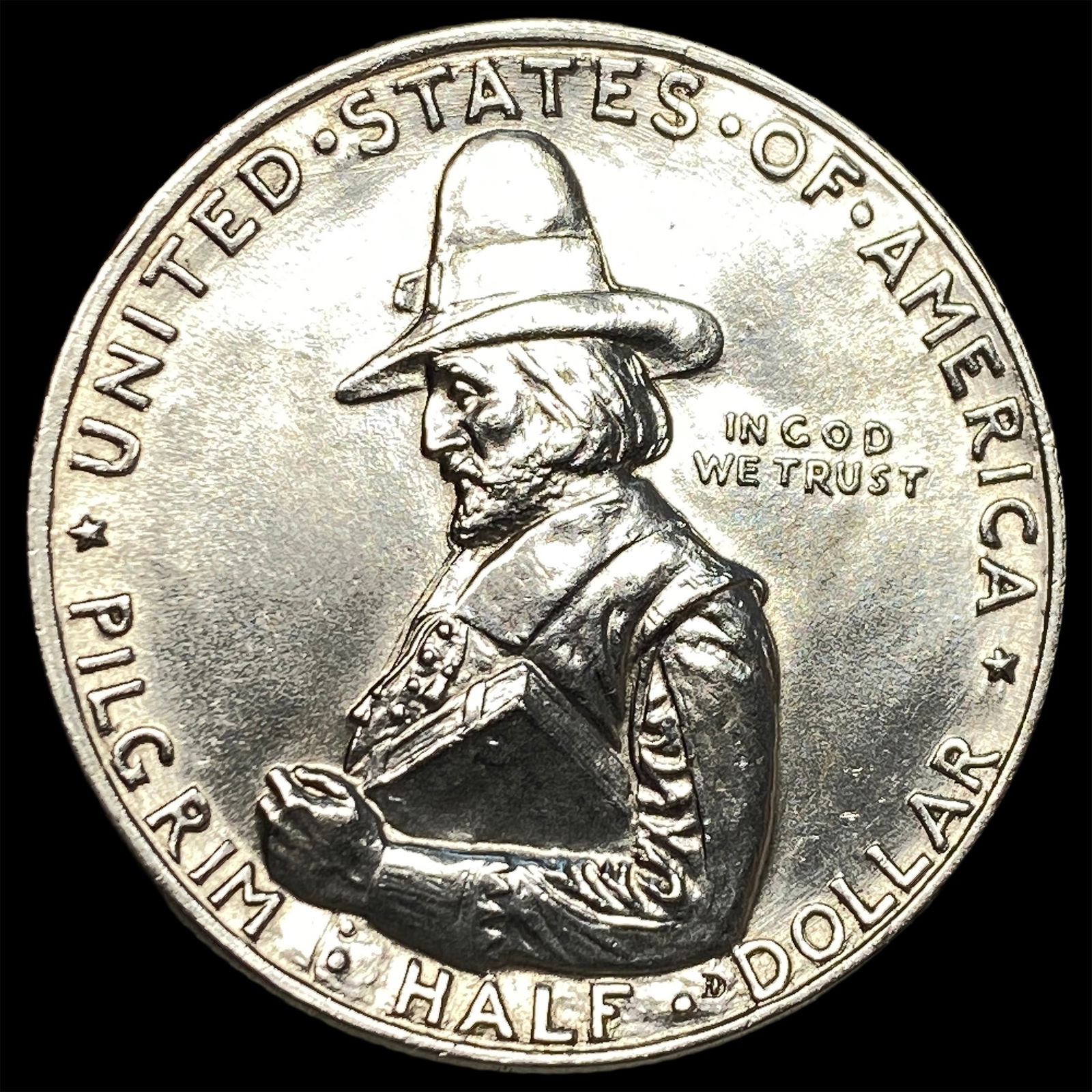 1920 Silver Pilgrim Tercentenary Half Dollar UNCIRCULATED: 1920 Silver Pilgrim Tercentenary Half Dollar UNCIRCULATED