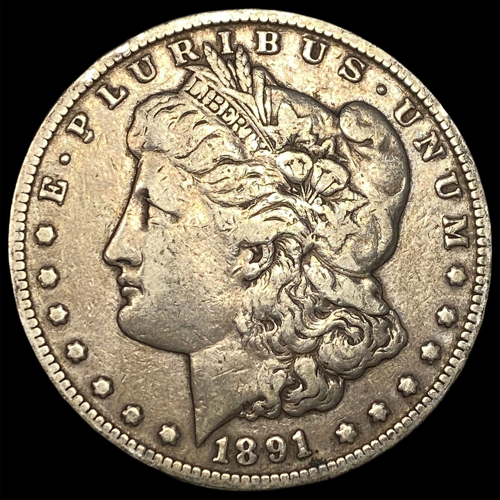 1891-CC Silver Morgan Dollar LIGHTLY CIRCULATED (1 of 2)