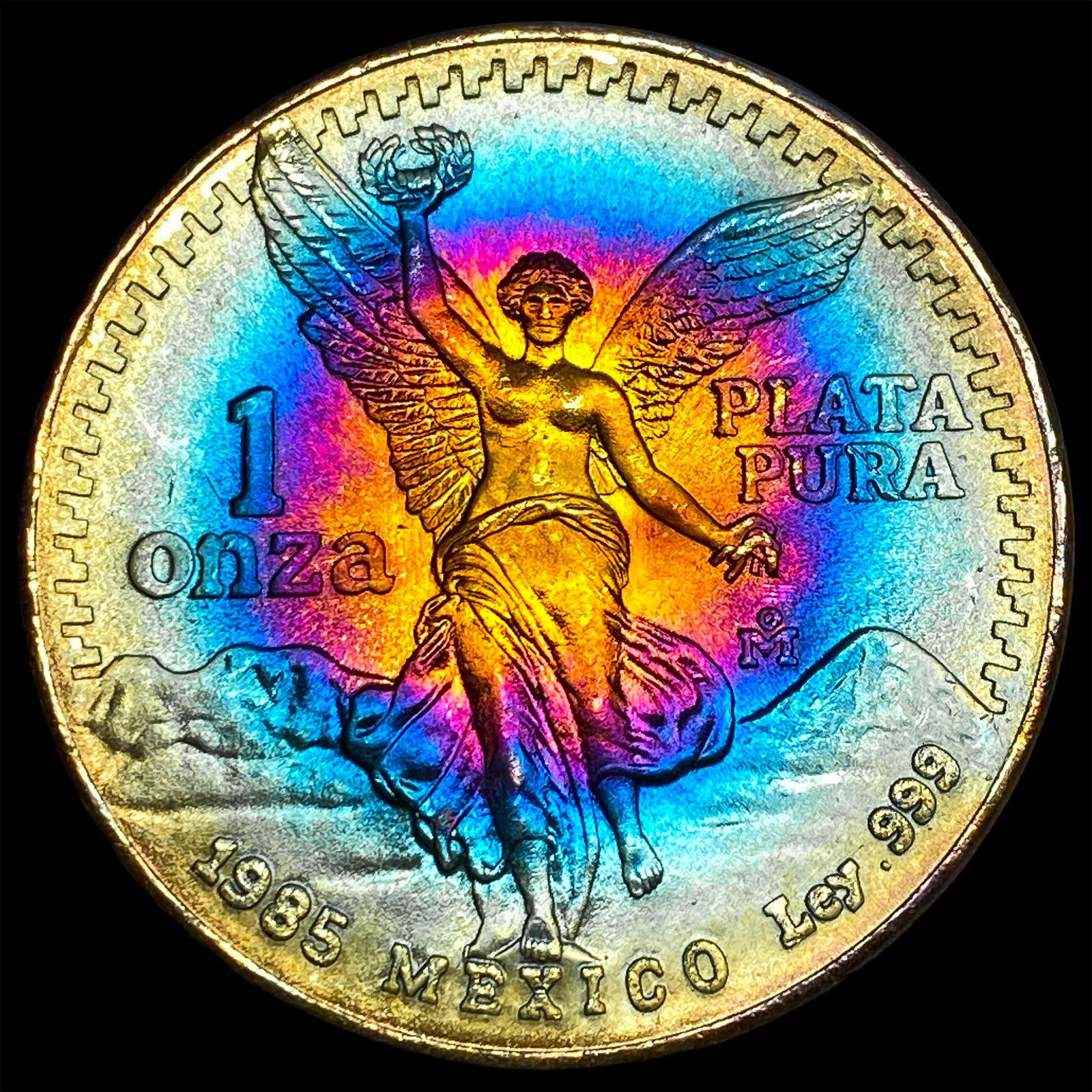 1985 Mexico Silver 1 Onza Libertad SUPERB GEM BU: 1985 Mexico Silver 1 Onza Libertad SUPERB GEM BU