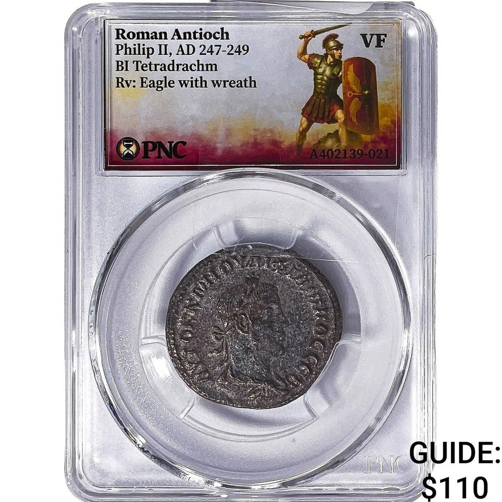 Roman Antioch Philip II 247-249 AD Bi-Tetradrachm PNC VF: Roman Antioch Philip II 247-249 AD Bi-Tetradrachm PNC VF