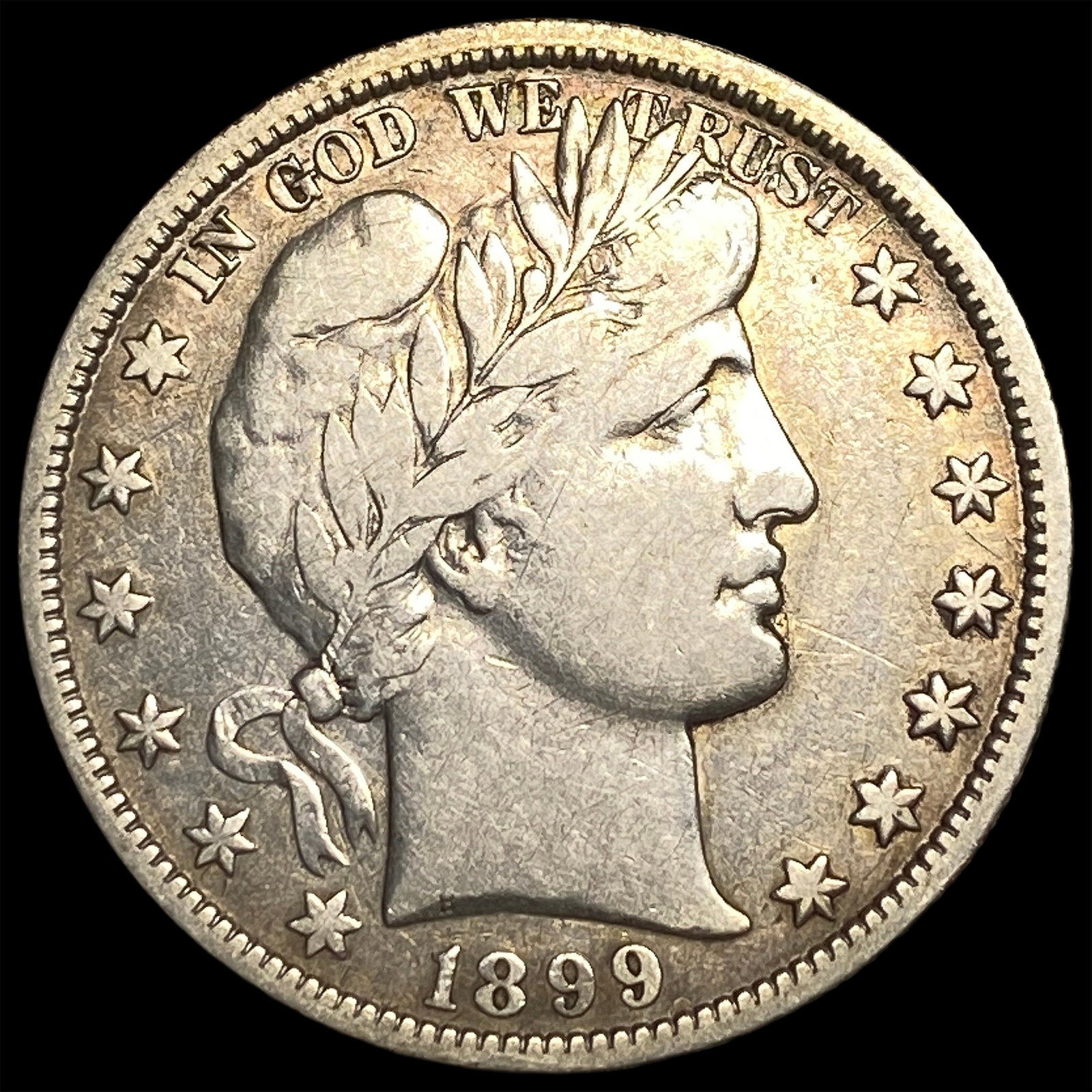 1899-O Silver Barber Half Dollar LIGHTLY CIRCULATED: 1899-O Silver Barber Half Dollar LIGHTLY CIRCULATED