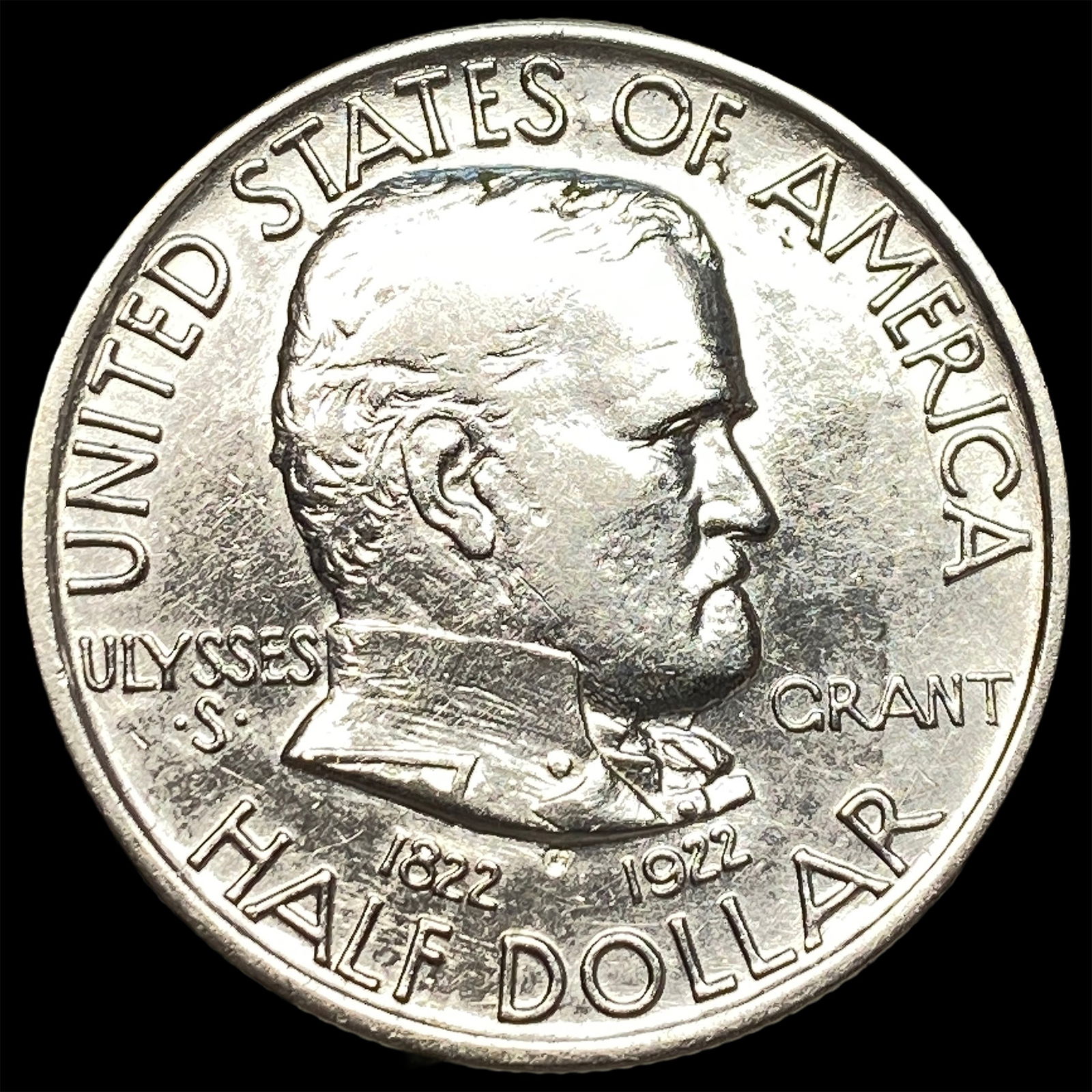 1922-S Silver Half Dollar Grant Commemorative CLOSELY UNCIRCULATED (1 of 2)