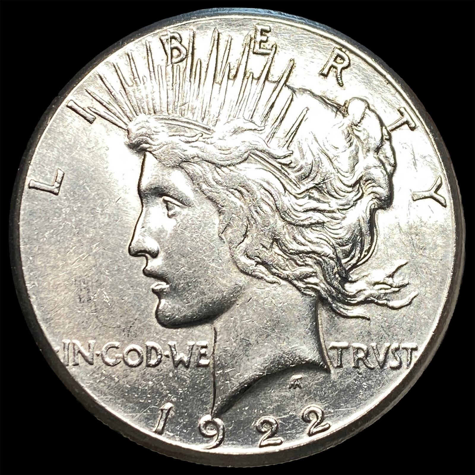 1922-S Silver Peace Dollar CLOSELY UNCIRCULATED: 1922-S Silver Peace Dollar CLOSELY UNCIRCULATED