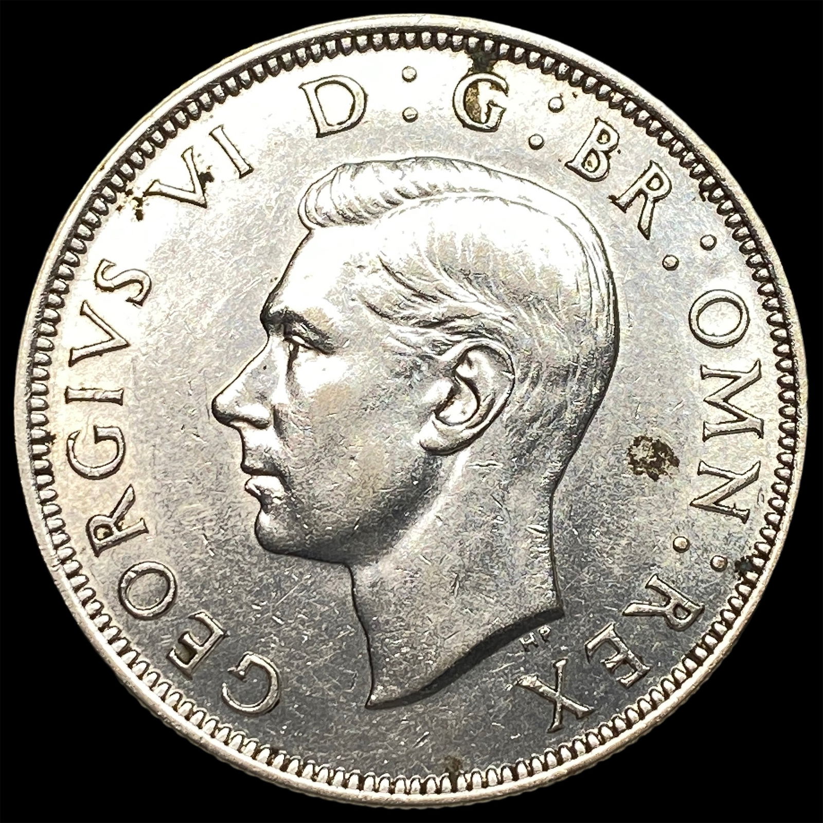 1944 Silver Half Crown George VI Great Britain CLOSELY UNCIRCULATED (1 of 2)