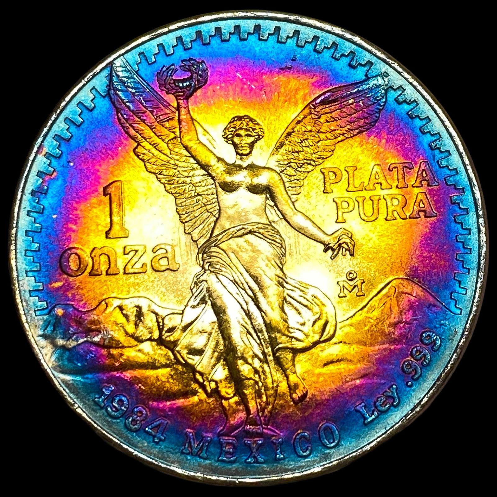 1984 Mexico Silver 1 Onza Libertad SUPERB GEM BU: 1984 Mexico Silver 1 Onza Libertad SUPERB GEM BU