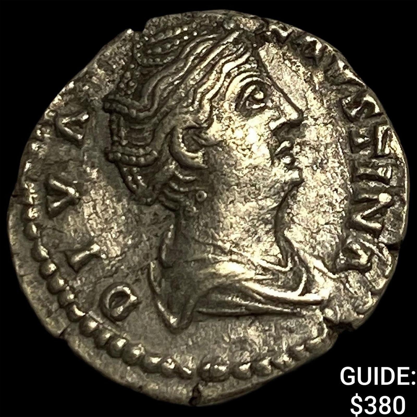 Roman Empire Faustina I, Posthumus Silver Denarius CLOSELY UNCIRCULATED (1 of 2)