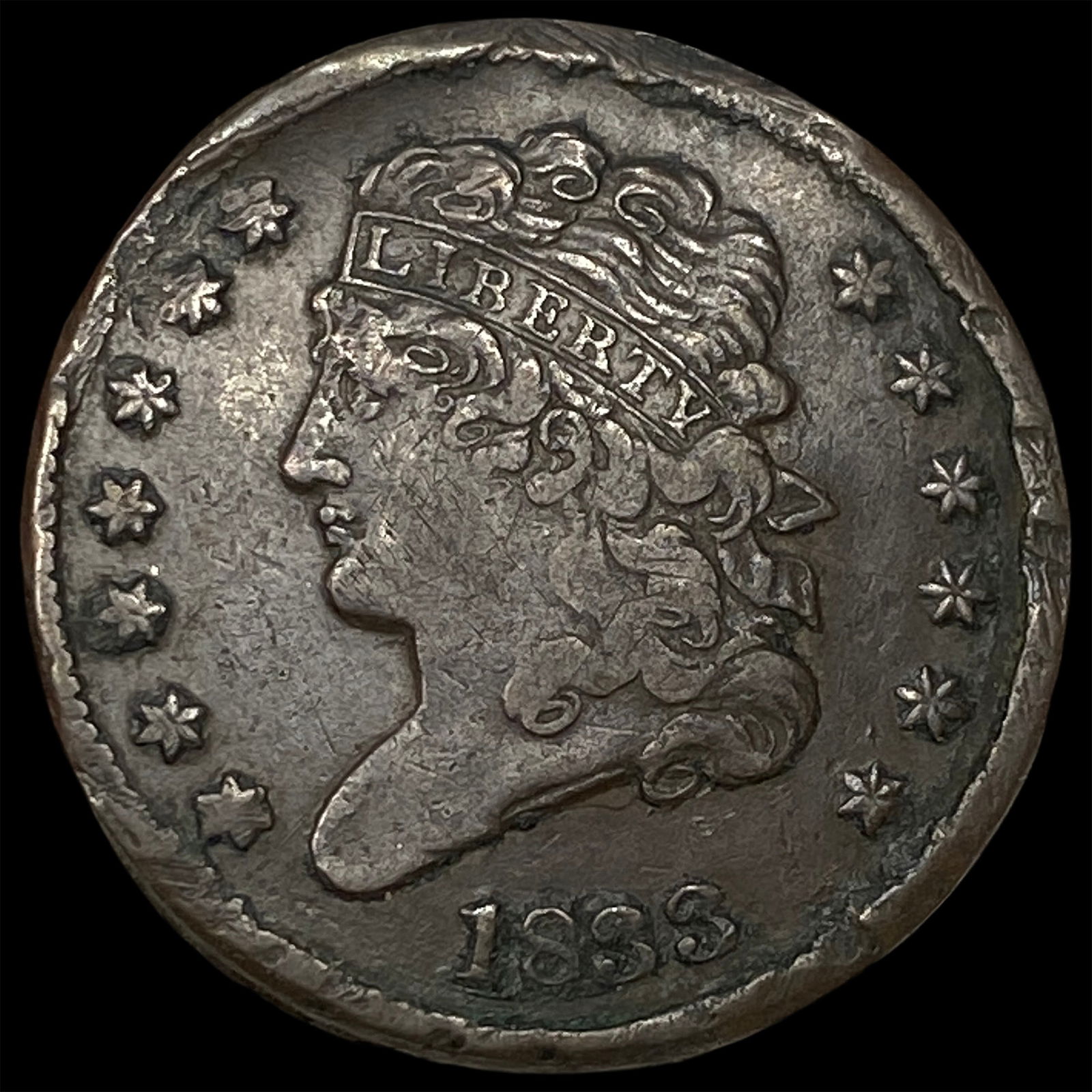 1833 Capped Bust Half Dime HIGH GRADE: 1833 Capped Bust Half Dime HIGH GRADE