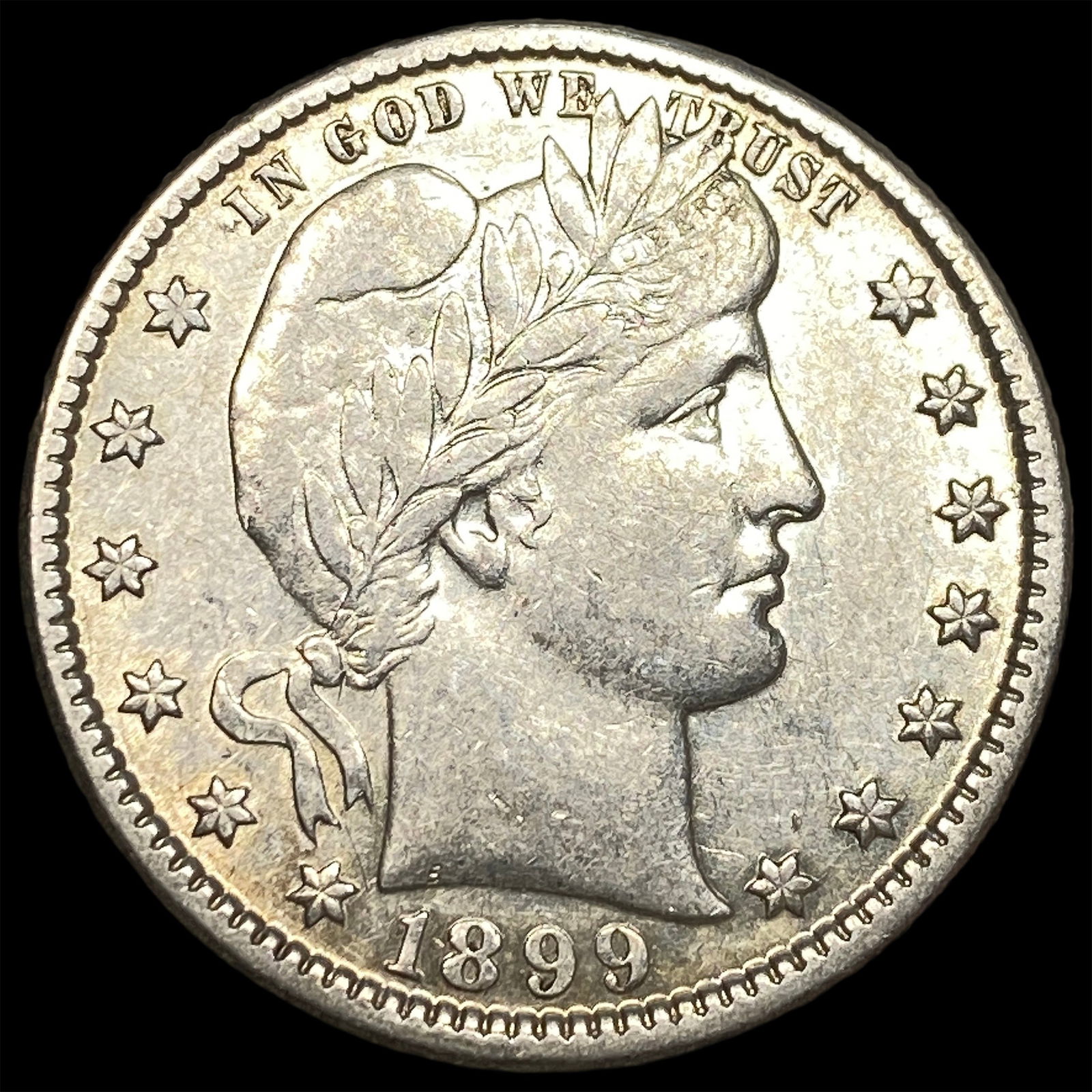 1899-O Silver Barber Quarter CLOSELY UNCIRCULATED (1 of 2)