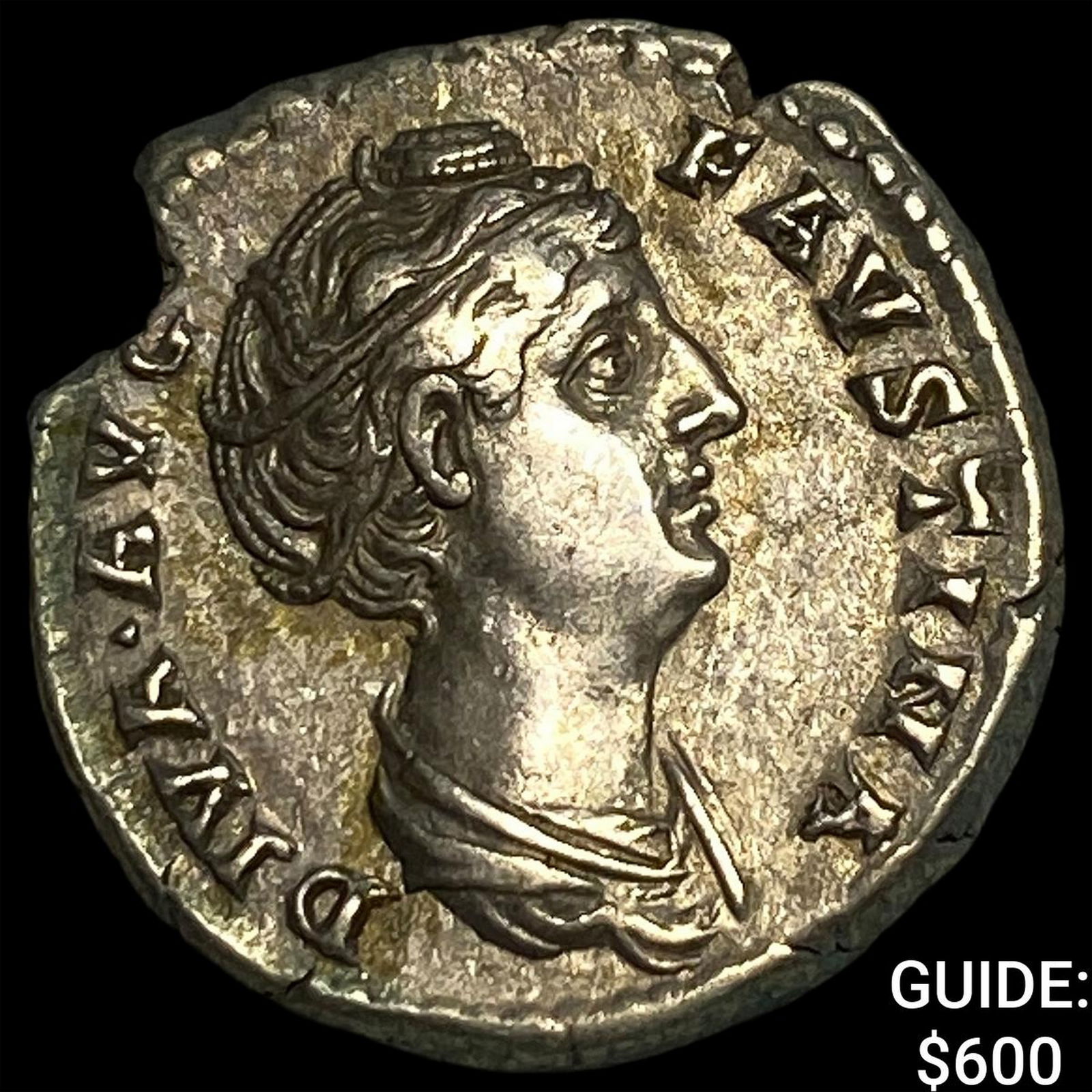 Roman Empire Faustina I, Posthumus Silver Denarius CLOSELY UNCIRCULATED: Roman Empire Faustina I, Posthumus Silver Denarius CLOSELY UNCIRCULATED