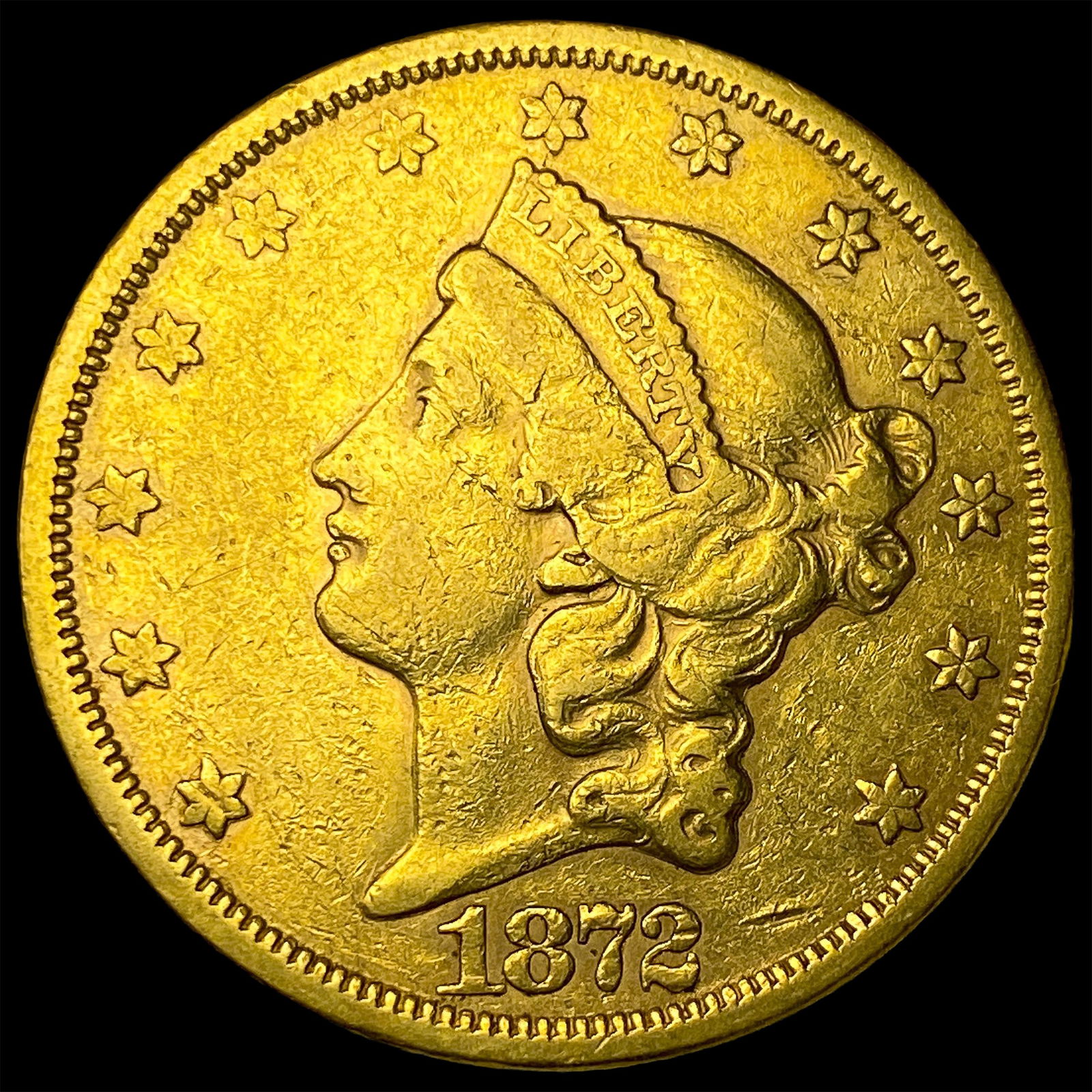 1872 Liberty Head $20 Double Eagle CLOSELY UNCIRCULATED (1 of 2)