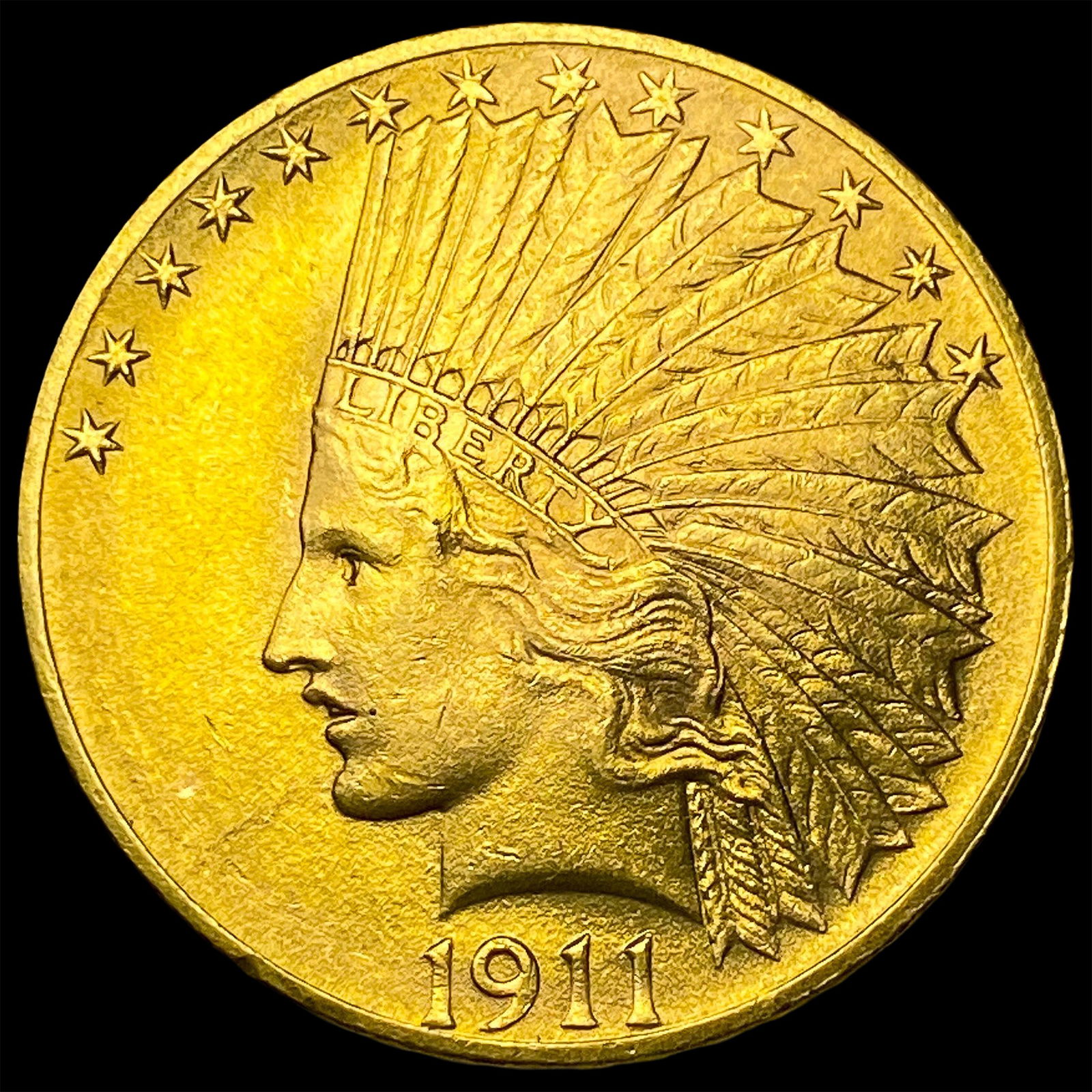 1911 Gold $10 Indian Head Eagle CHOICE BU: 1911 Gold $10 Indian Head Eagle CHOICE BU