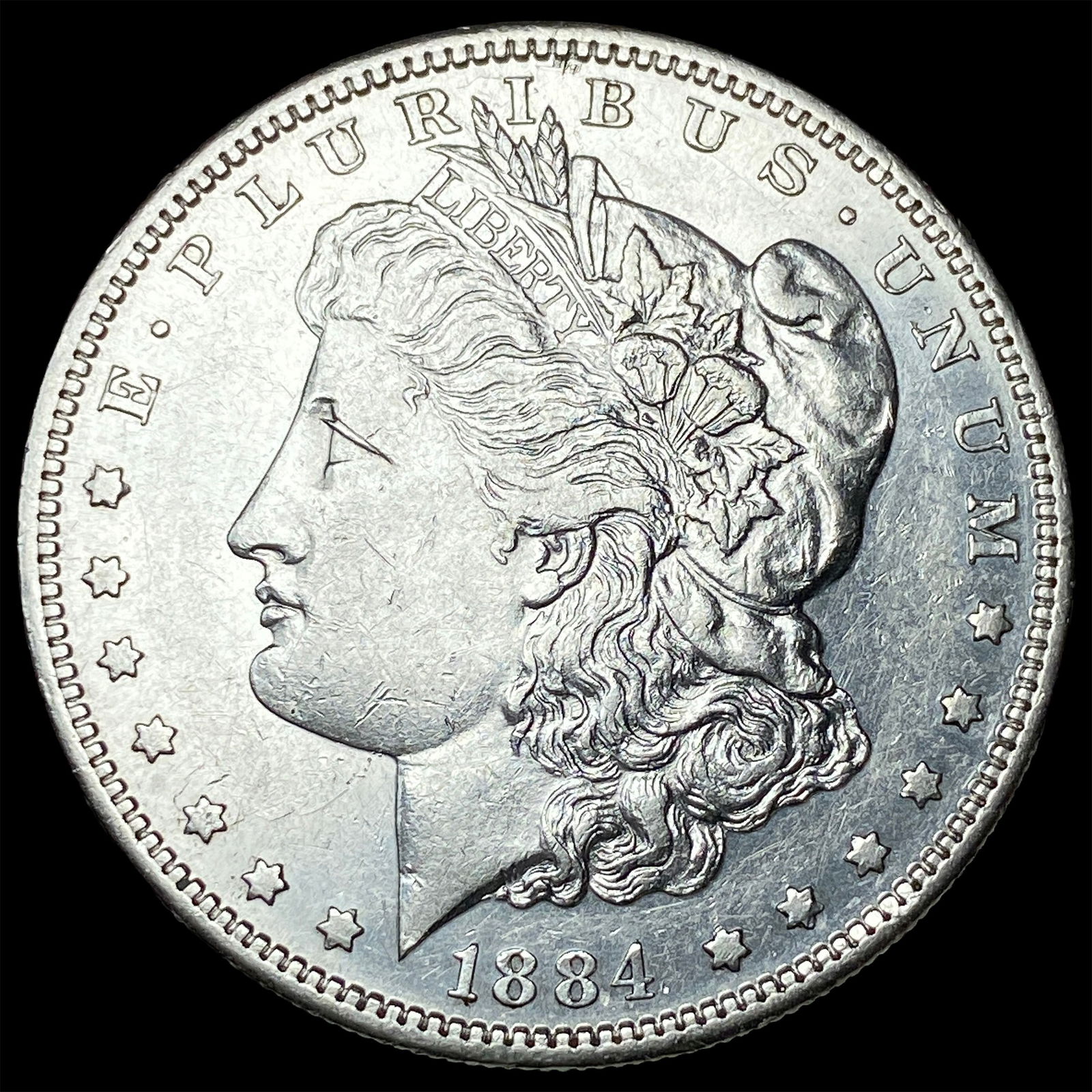 1884-S Silver Morgan Dollar CLOSELY UNCIRCULATED: 1884-S Silver Morgan Dollar CLOSELY UNCIRCULATED