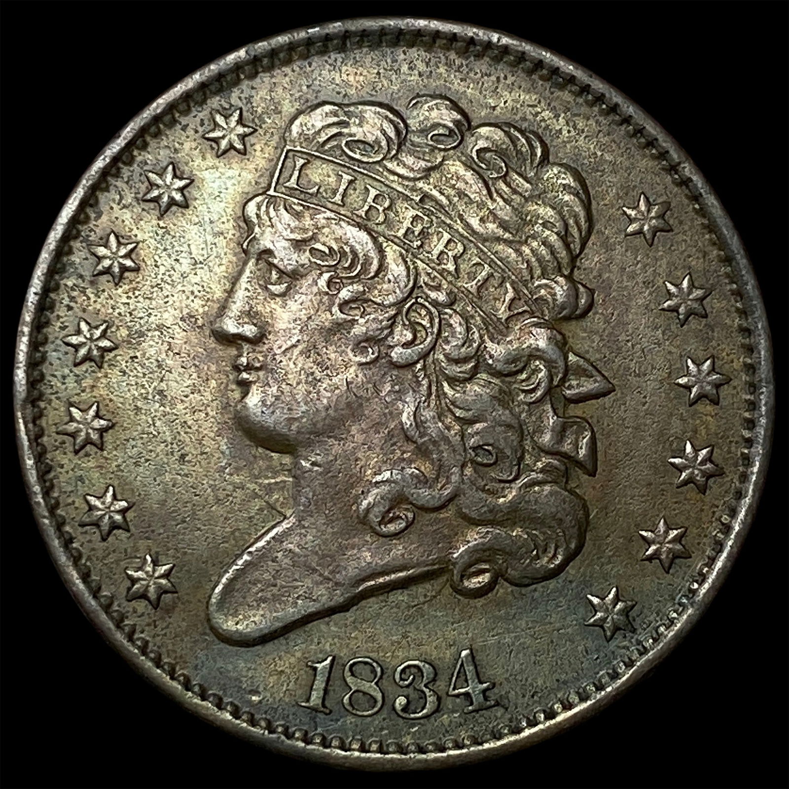 1834 Classic Head Half Cent CLOSELY UNCIRCULATED (1 of 2)