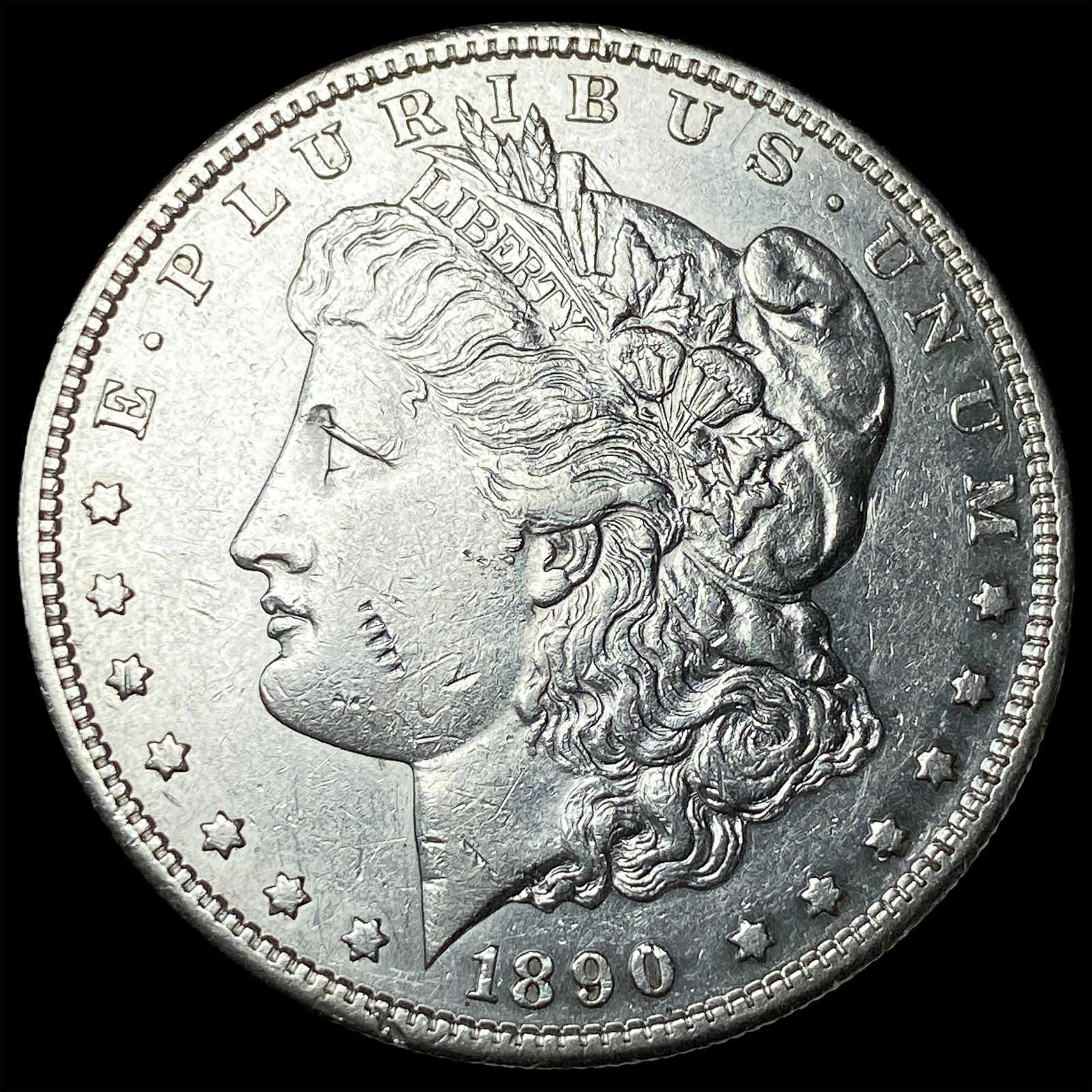 1890-S Silver Morgan Dollar CLOSELY UNCIRCULATED: 1890-S Silver Morgan Dollar CLOSELY UNCIRCULATED