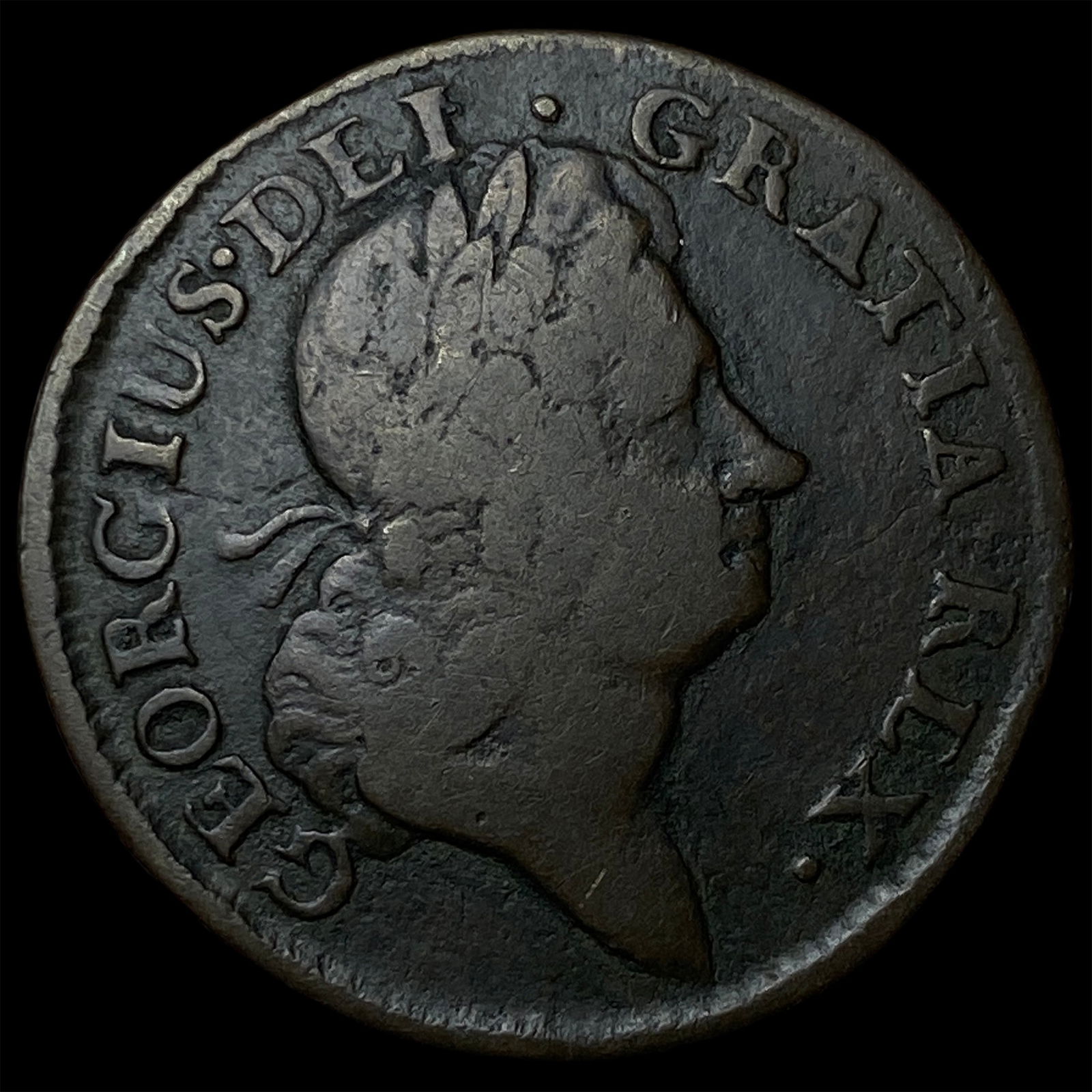 1723 Colonial Wood's Hibernia Copper Halfpenny LIGHTLY CIRCULATED (1 of 2)