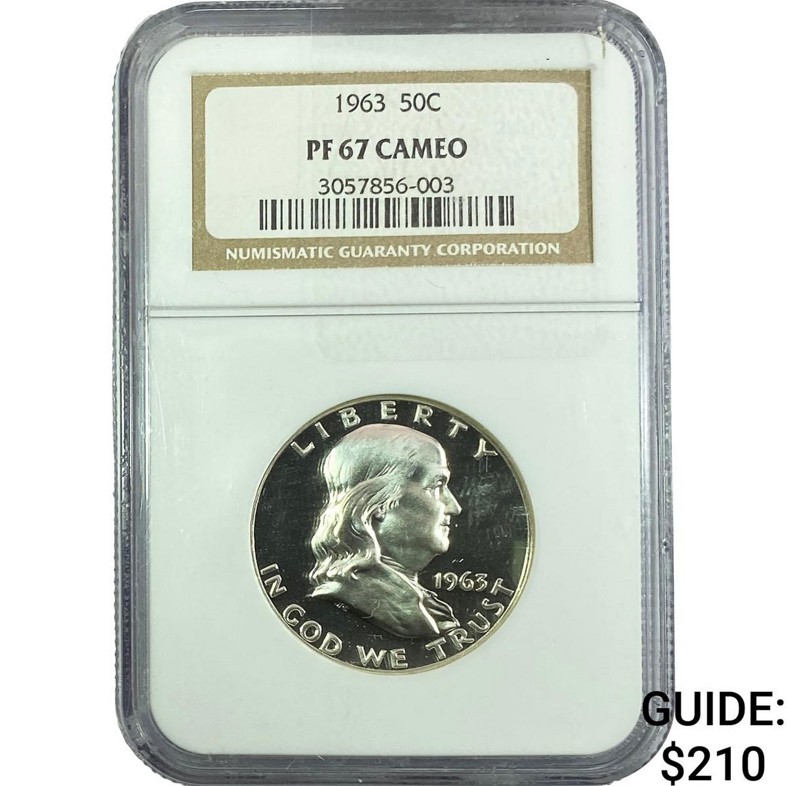 1963 Franklin Half Dollar NGC PF67 Cameo (1 of 2)