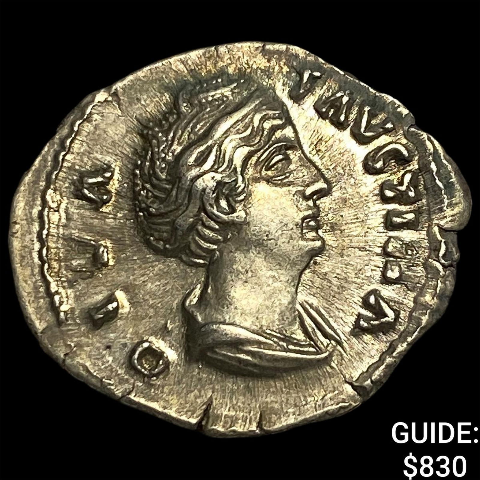 Roman Empire Faustina I, Posthumus Silver Denarius CLOSELY UNCIRCULATED: Roman Empire Faustina I, Posthumus Silver Denarius CLOSELY UNCIRCULATED