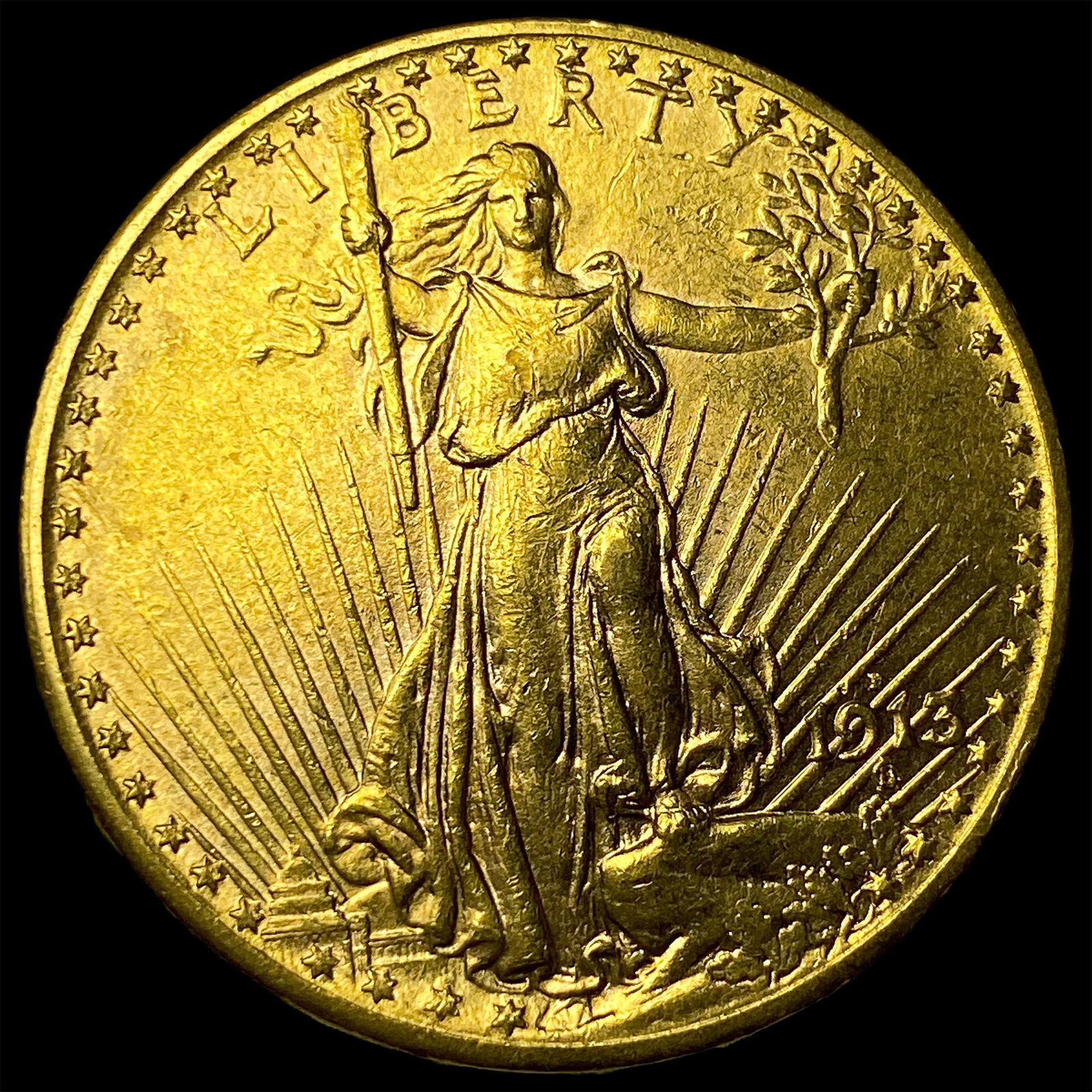 1913-S Gold $20 Saint-Gaudens Double Eagle UNCIRCULATED (1 of 2)