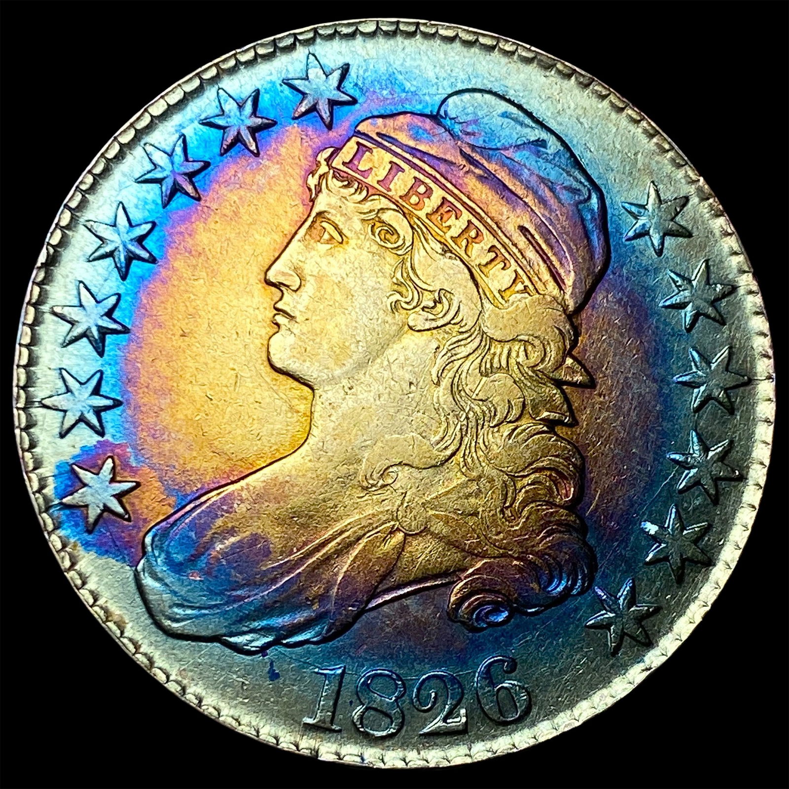 1826 Capped Bust Half Dollar CLOSELY UNCIRCULATED (1 of 2)