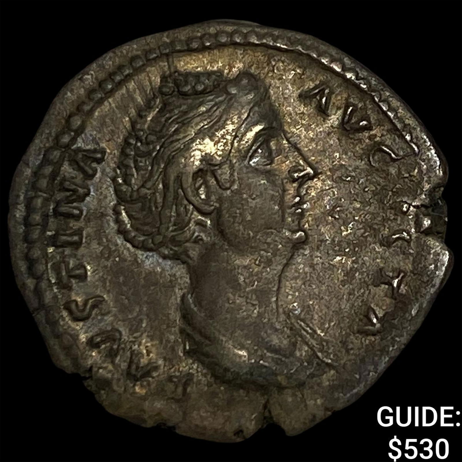 Roman Empire Faustina I, Posthumus Silver Denarius CLOSELY UNCIRCULATED: Roman Empire Faustina I, Posthumus Silver Denarius CLOSELY UNCIRCULATED