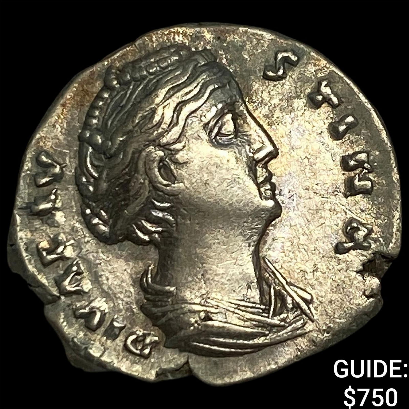 Roman Empire Faustina I, Posthumus Silver Denarius CLOSELY UNCIRCULATED: Roman Empire Faustina I, Posthumus Silver Denarius CLOSELY UNCIRCULATED