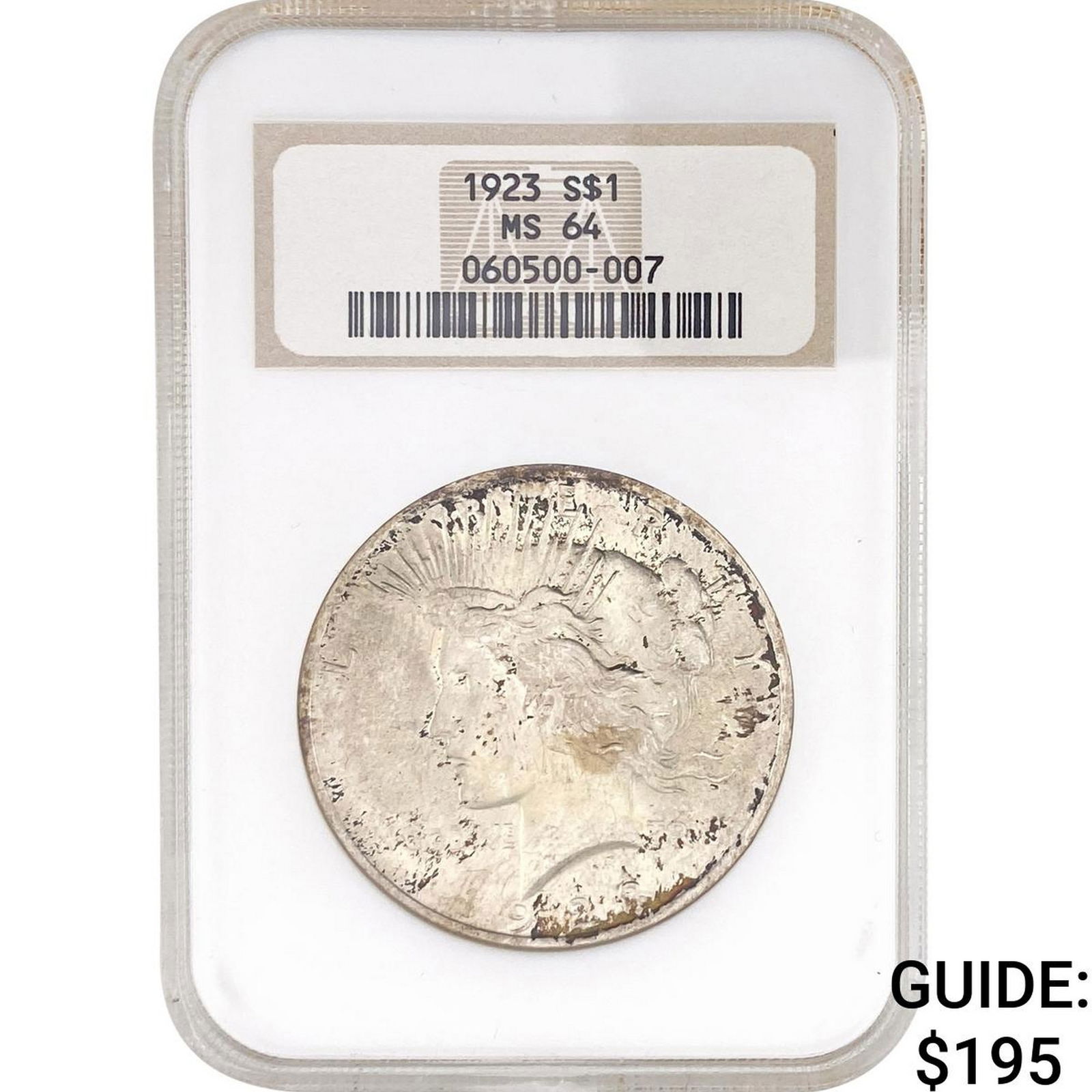 1923 Silver Peace Dollar NGC MS64 (1 of 2)