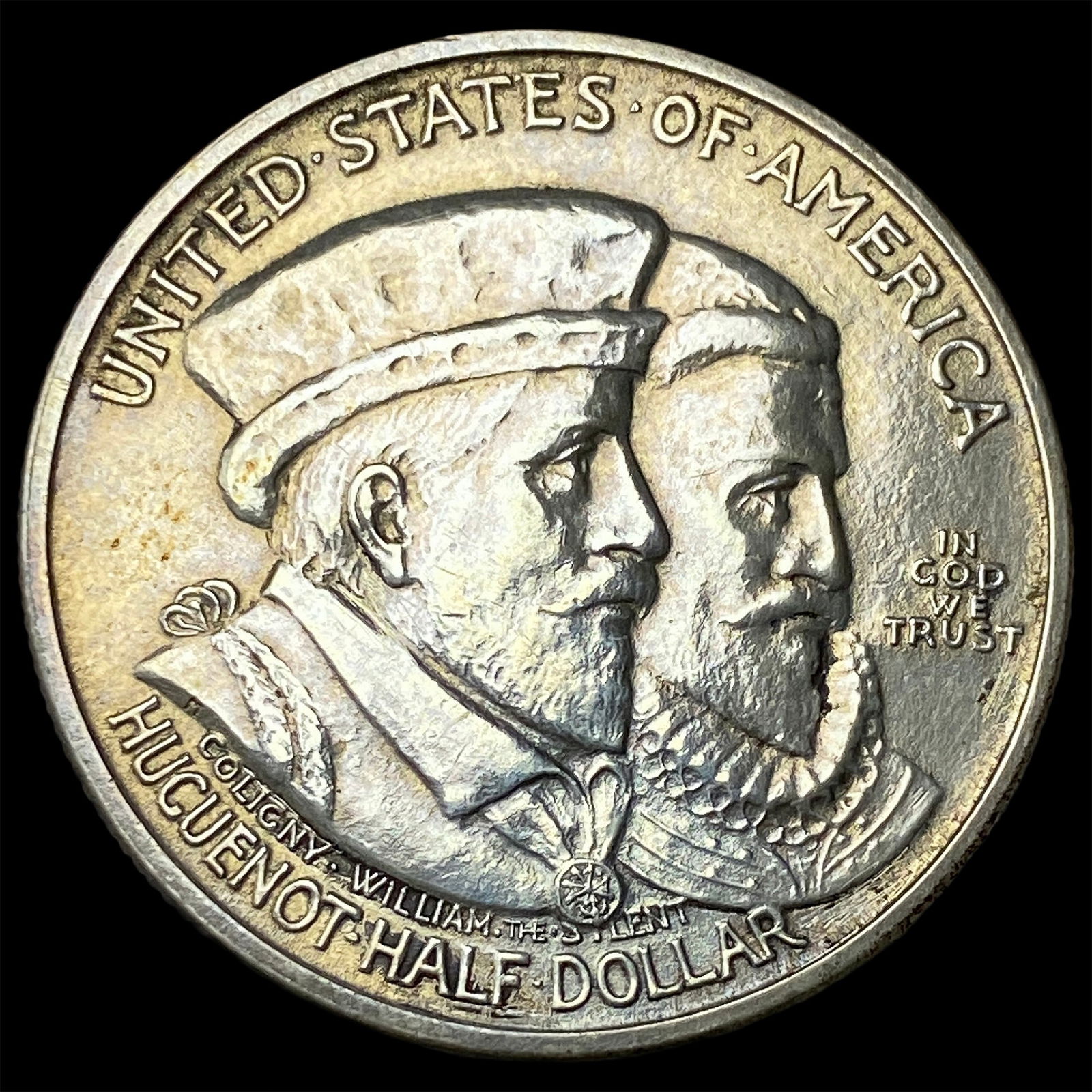 1924 Silver Huguenot-Walloon Half Dollar CLOSELY UNCIRCULATED: 1924 Silver Huguenot-Walloon Half Dollar CLOSELY UNCIRCULATED