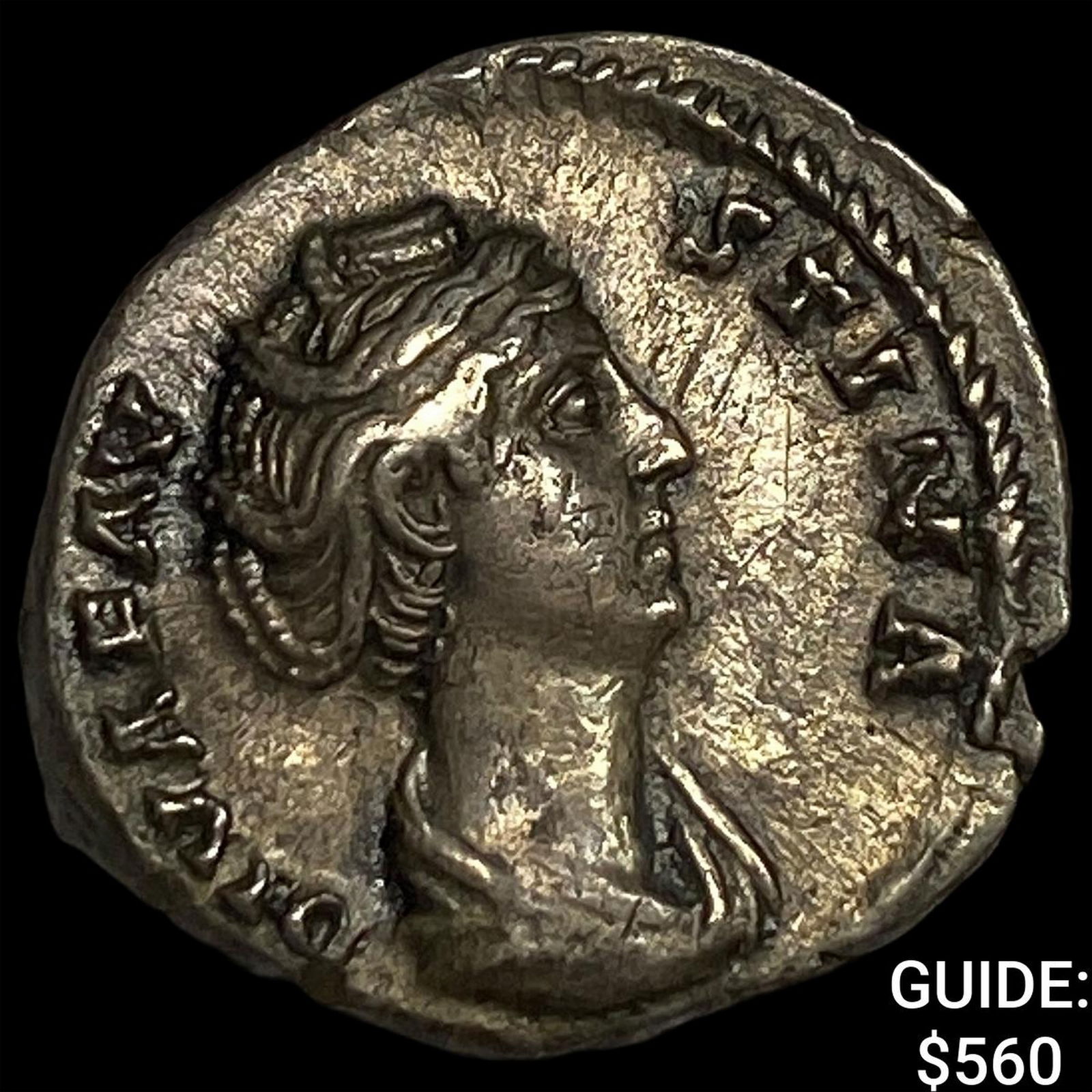 Roman Empire Faustina I, Posthumus Silver Denarius CLOSELY UNCIRCULATED: Roman Empire Faustina I, Posthumus Silver Denarius CLOSELY UNCIRCULATED