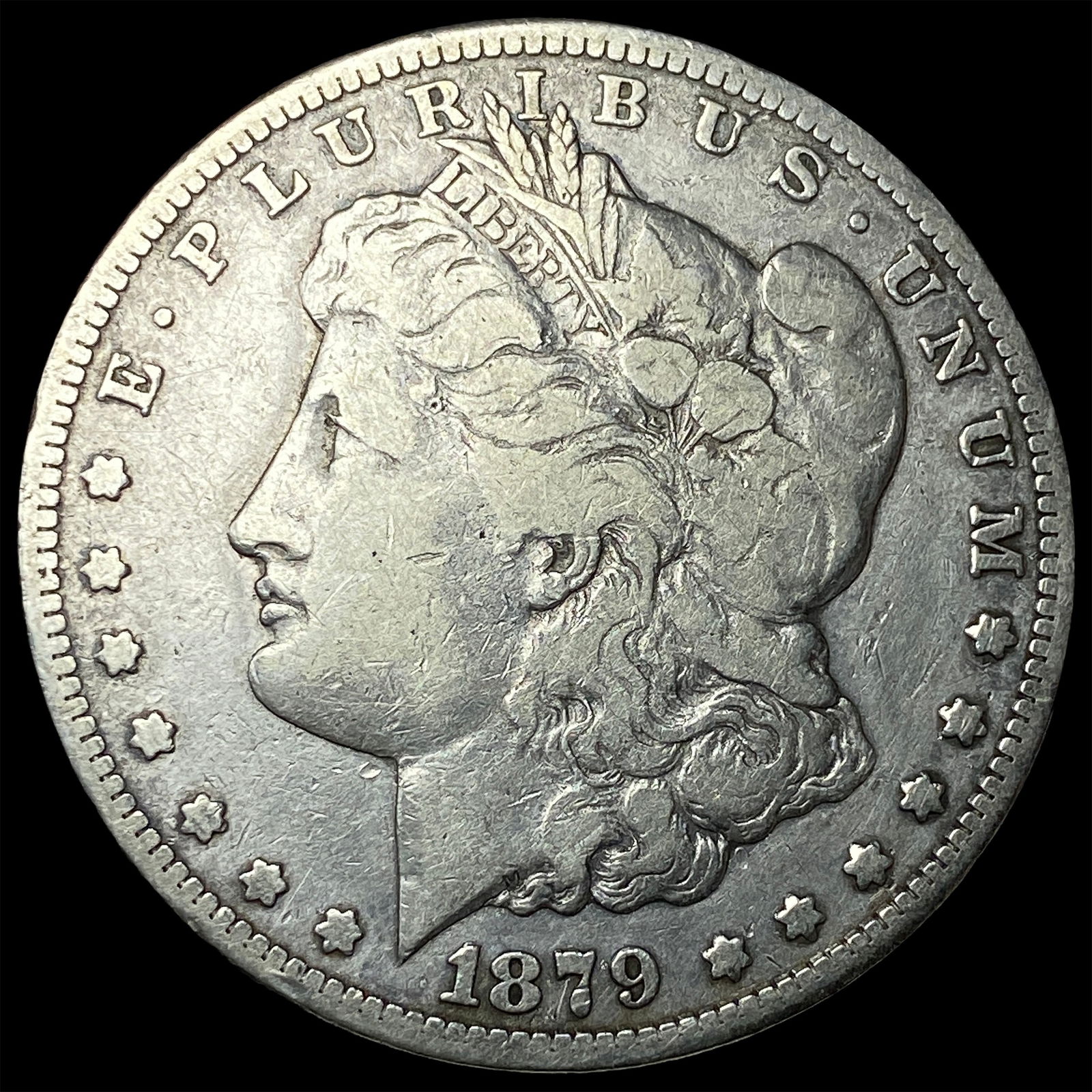 1879-CC Silver Morgan Dollar LIGHTLY CIRCULATED: 1879-CC Silver Morgan Dollar LIGHTLY CIRCULATED