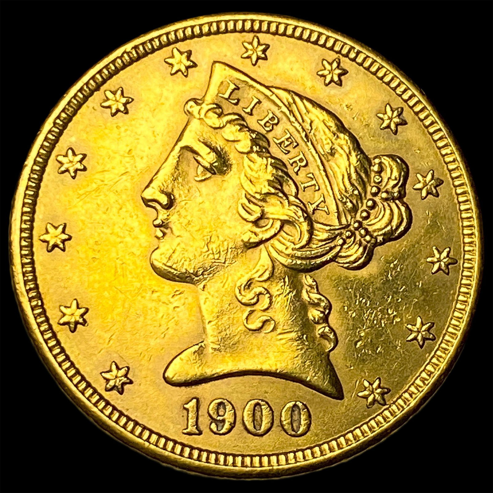 1900 Liberty Head $5 Half Eagle UNCIRCULATED: 1900 Liberty Head $5 Half Eagle UNCIRCULATED