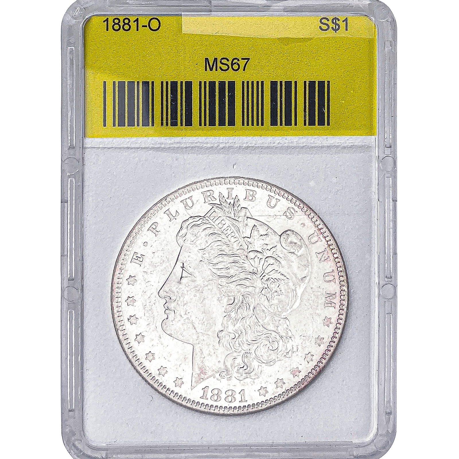1881-O Morgan Silver Dollar APS MS67: 1881-O Morgan Silver Dollar APS MS67