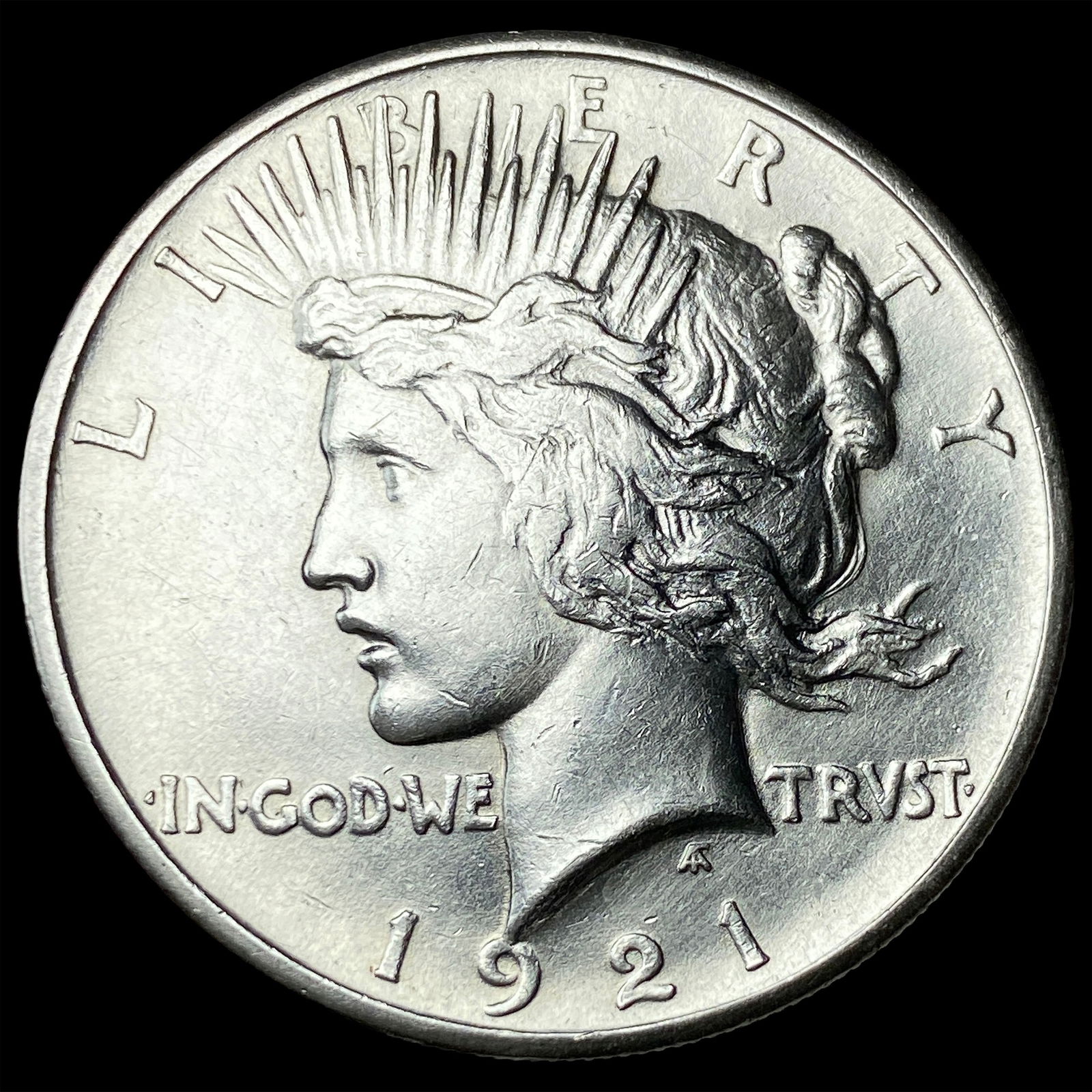 1921 Silver Peace Dollar CLOSELY UNCIRCULATED: 1921 Silver Peace Dollar CLOSELY UNCIRCULATED