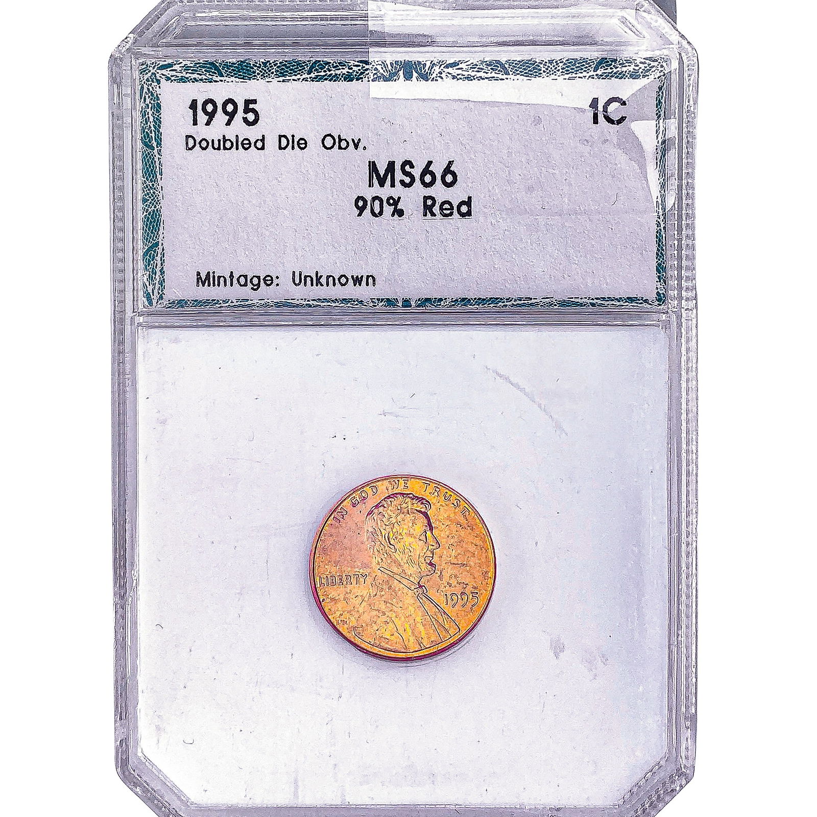 1995 Lincoln Memorial Cent PCI MS66 90% RED: 1995 Lincoln Memorial Cent PCI MS66 90% RED