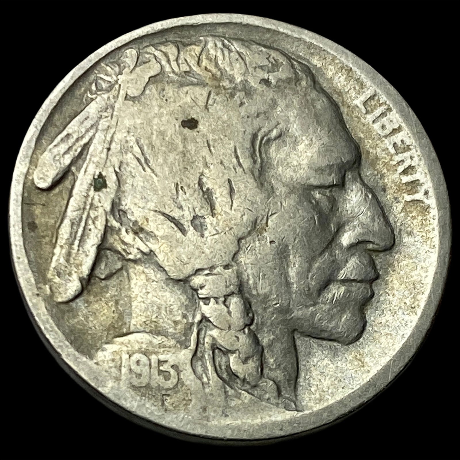 1913-S Type 2 Buffalo Nickel LIGHTLY CIRCULATED: 1913-S Type 2 Buffalo Nickel LIGHTLY CIRCULATED