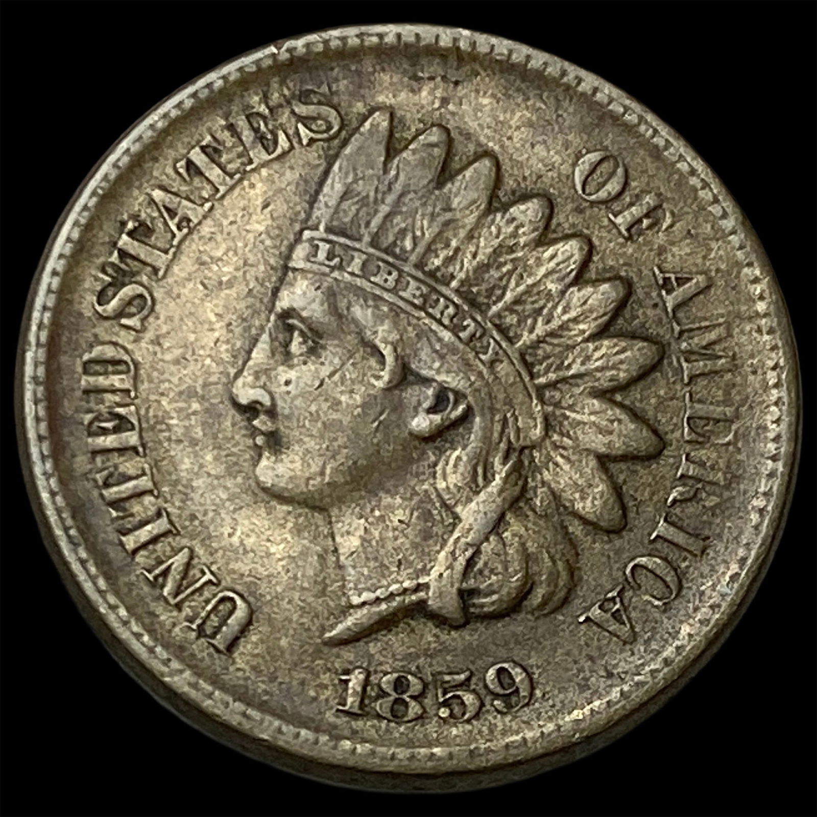 1859 Indian Head Cent NEARLY UNCIRCULATED (1 of 2)