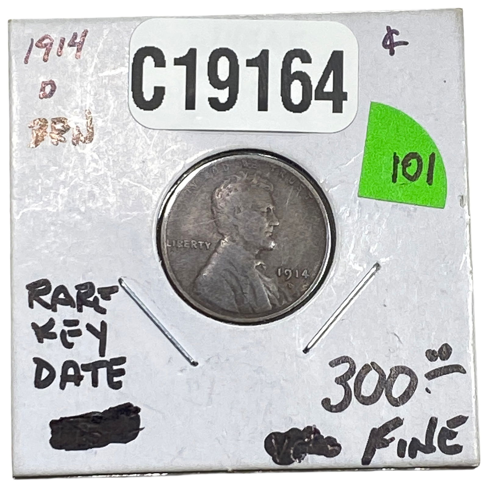 1914-D Wheat Cent Rare Key Date (1 of 2)