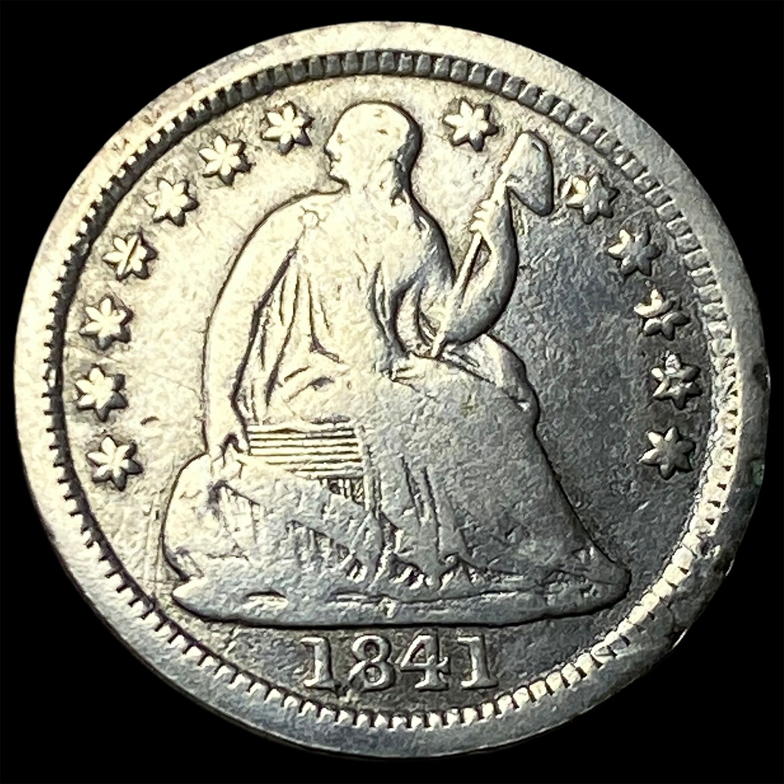 1841-O Seated Liberty Half Dime NICELY CIRCULATED (1 of 2)