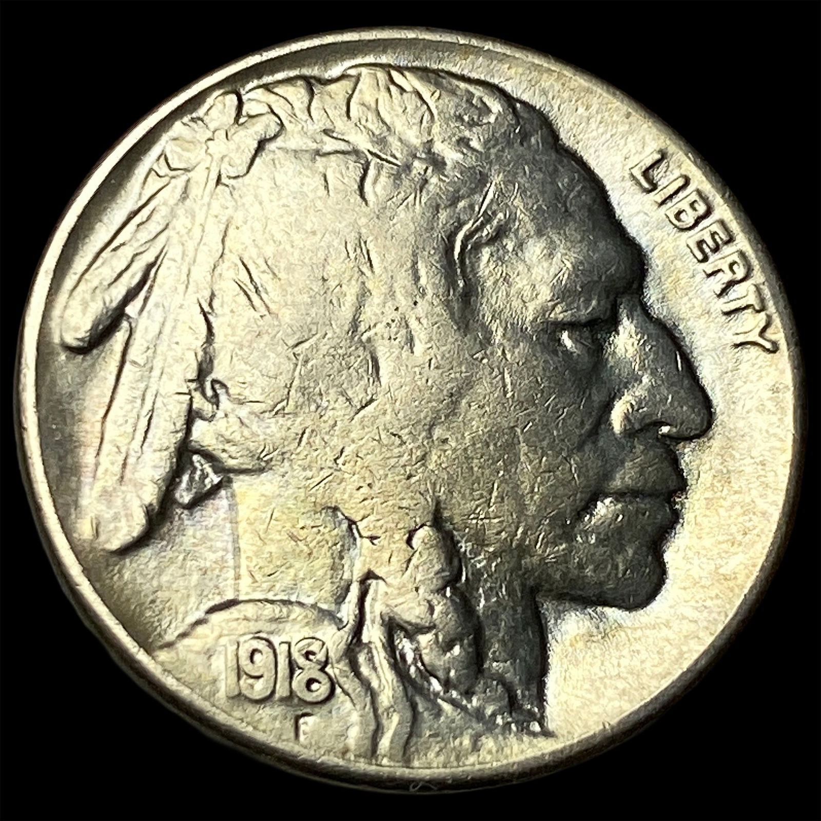 1918-S Buffalo Nickel CHOICE AU: 1918-S Buffalo Nickel CHOICE AU