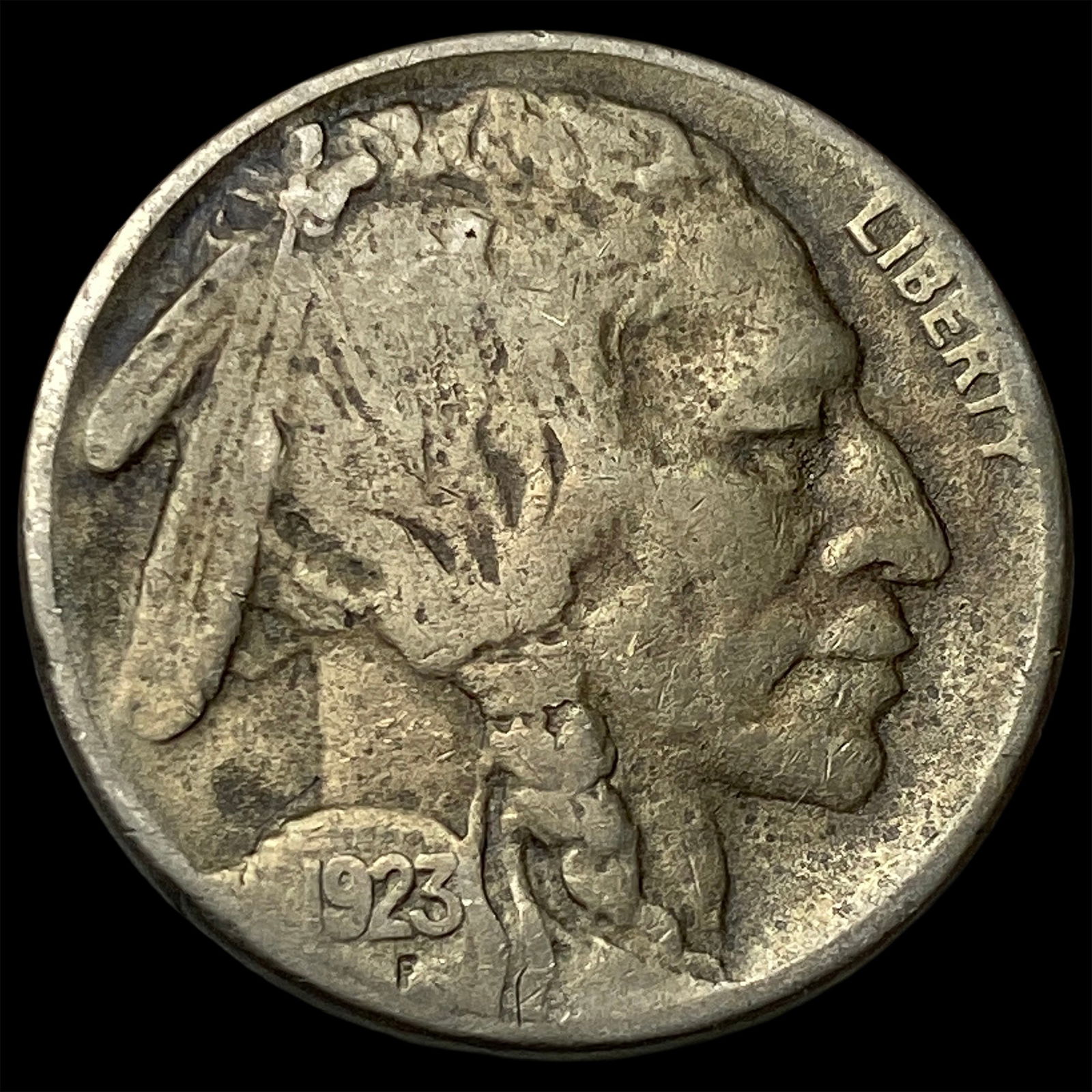 1923-S Buffalo Nickel LIGHTLY CIRCULATED: 1923-S Buffalo Nickel LIGHTLY CIRCULATED