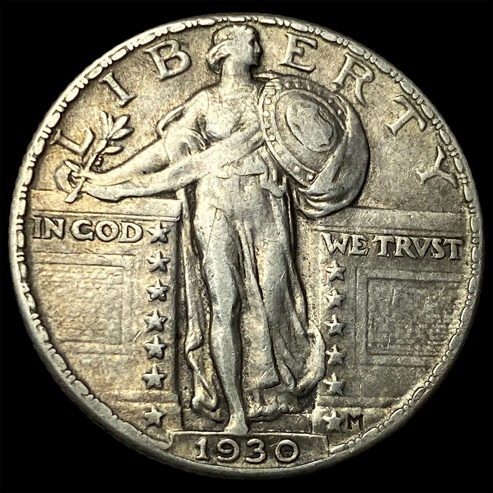 1930-S Standing Liberty Quarter CHOICE AU: 1930-S Standing Liberty Quarter CHOICE AU