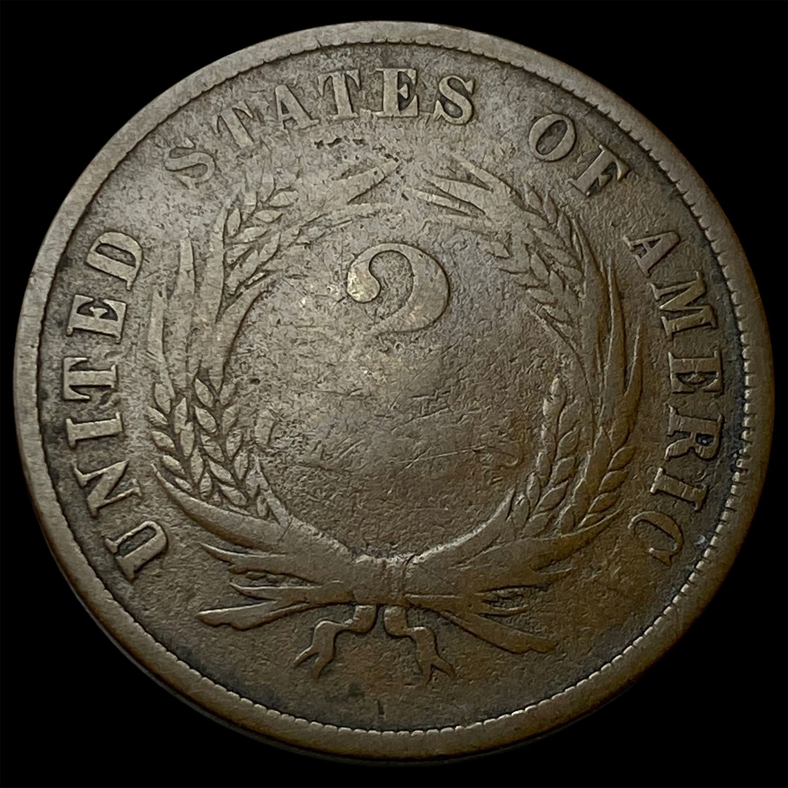 1867 Two-Cent Piece LIGHTLY CIRCULATED - 2