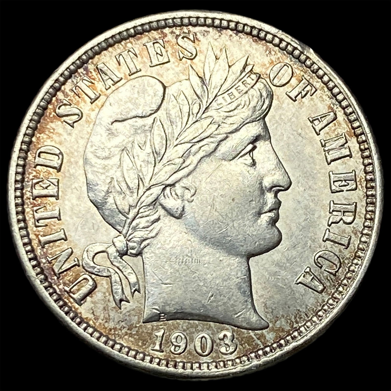 1903-O Silver Barber Dime UNCIRCULATED: 1903-O Silver Barber Dime UNCIRCULATED