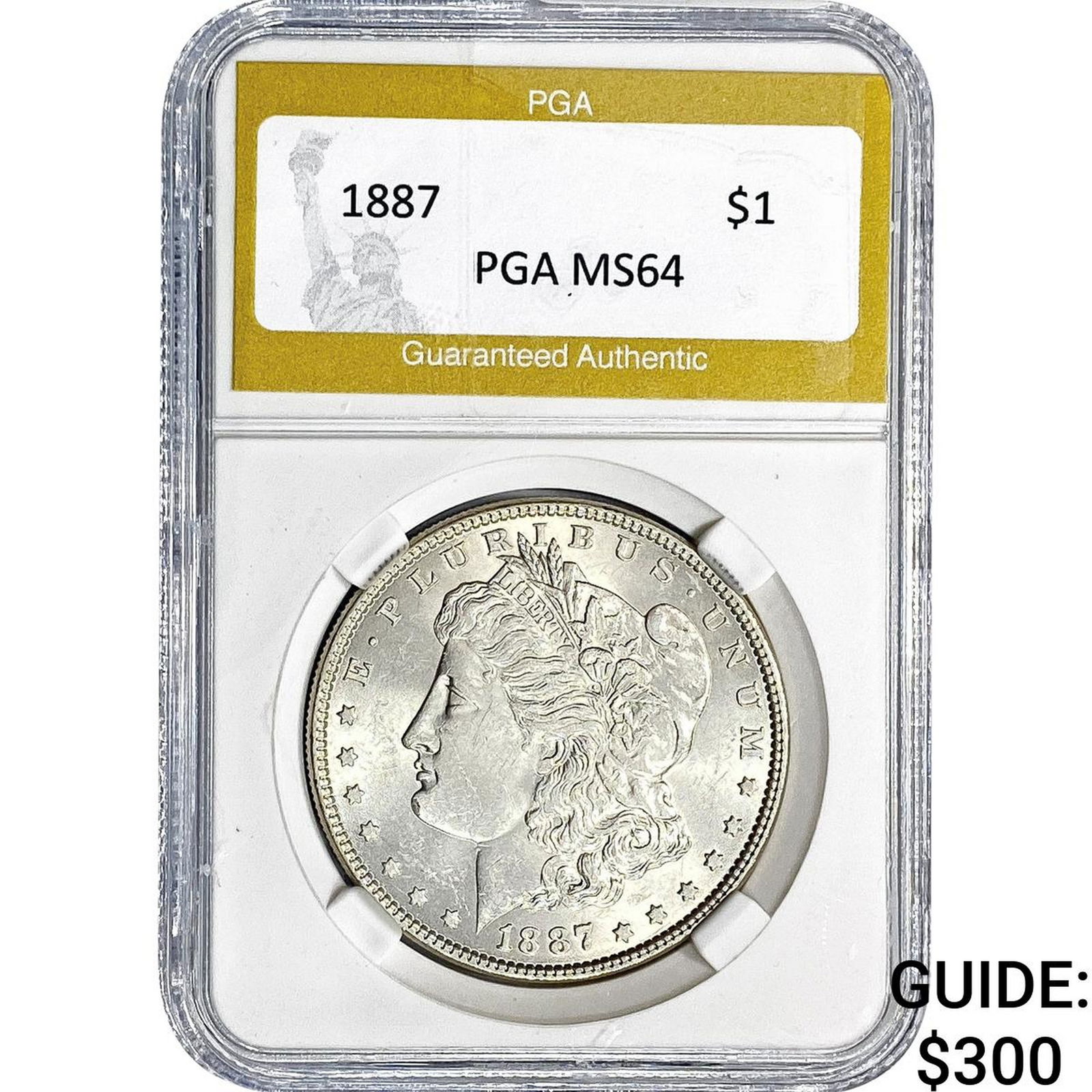 1887 Morgan Silver Dollar PGA MS64: 1887 Morgan Silver Dollar PGA MS64