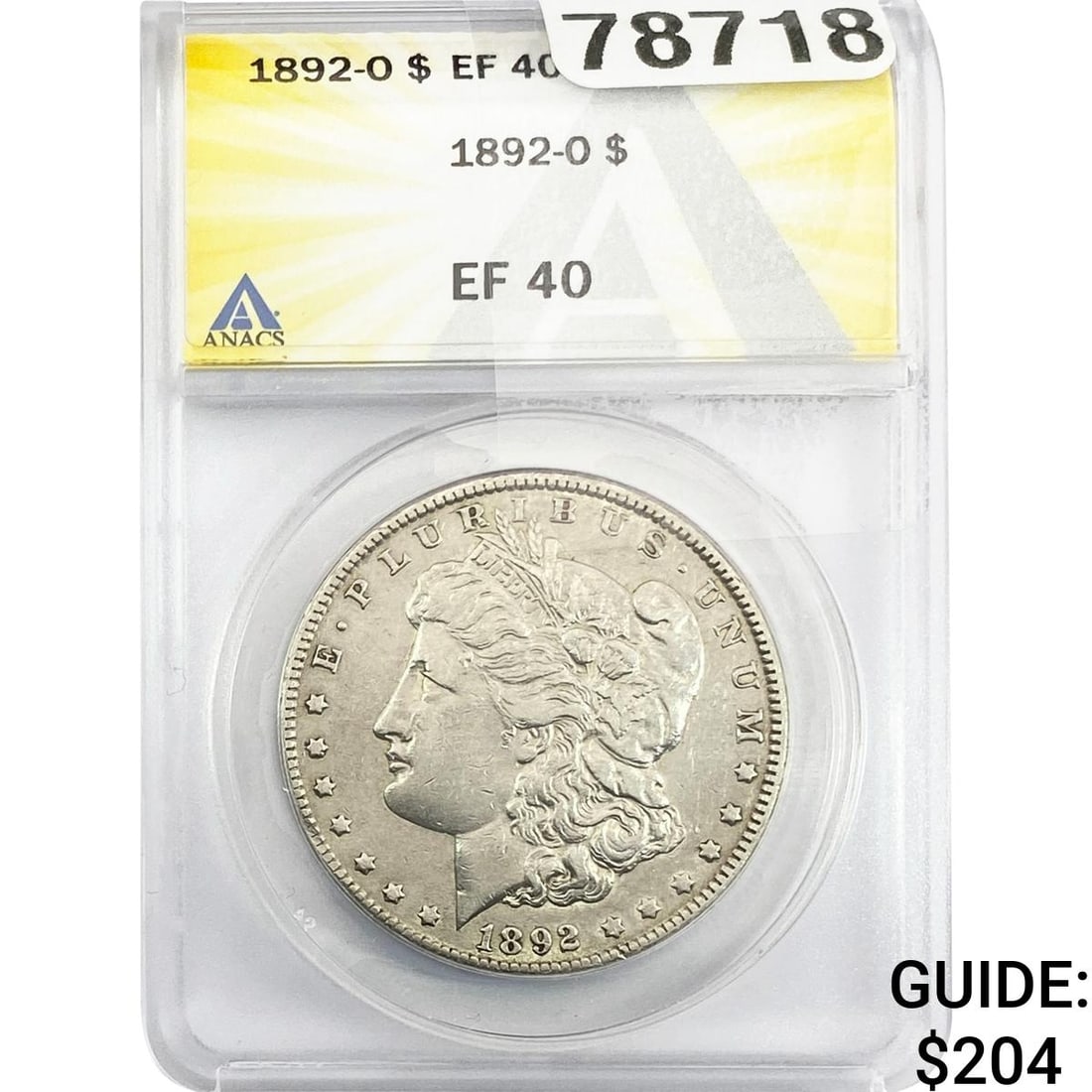 1892-O Morgan Silver Dollar ANACS EF40 (1 of 2)
