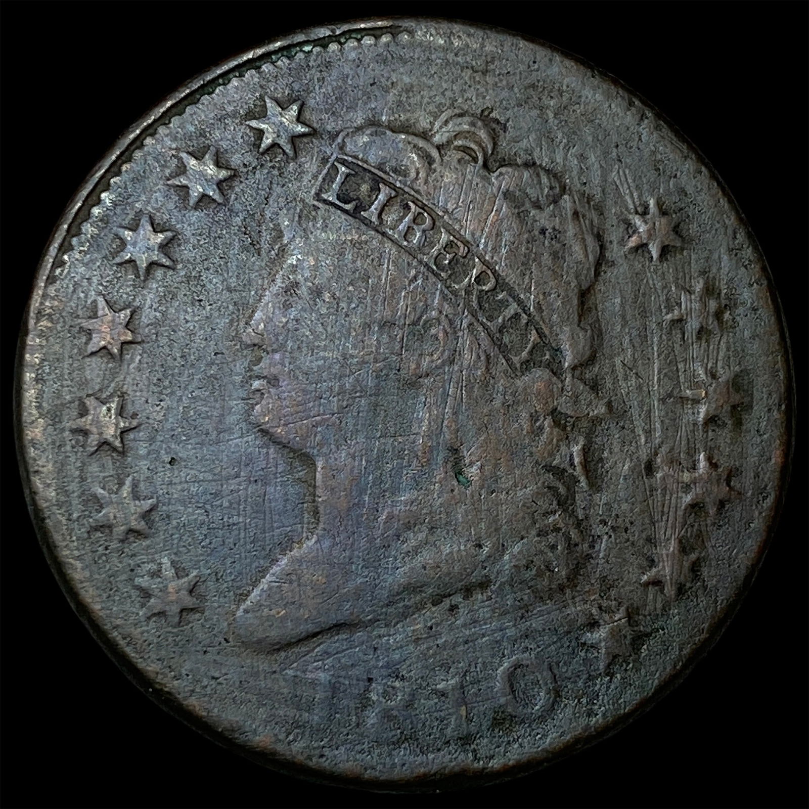 1810 Classic Head Large Cent LIGHTLY CIRCULATED: 1810 Classic Head Large Cent LIGHTLY CIRCULATED