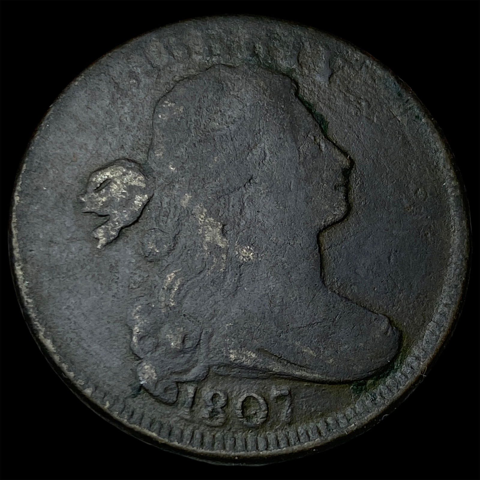 1807 Draped Bust Large Cent NICELY CIRCULATED (1 of 2)